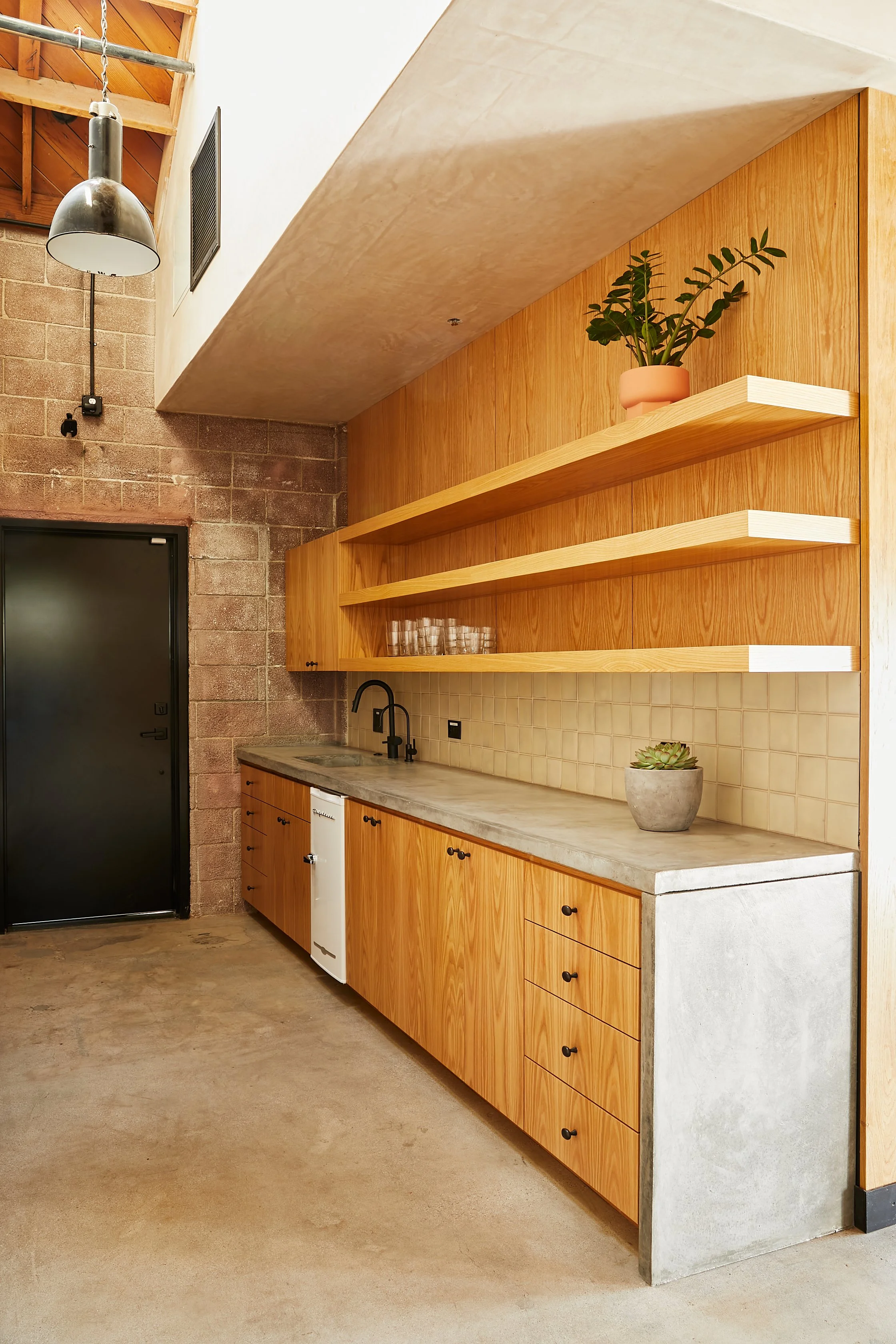 Architecture for Lazy Eye office, CMU renovation in Frogtown, kitchen