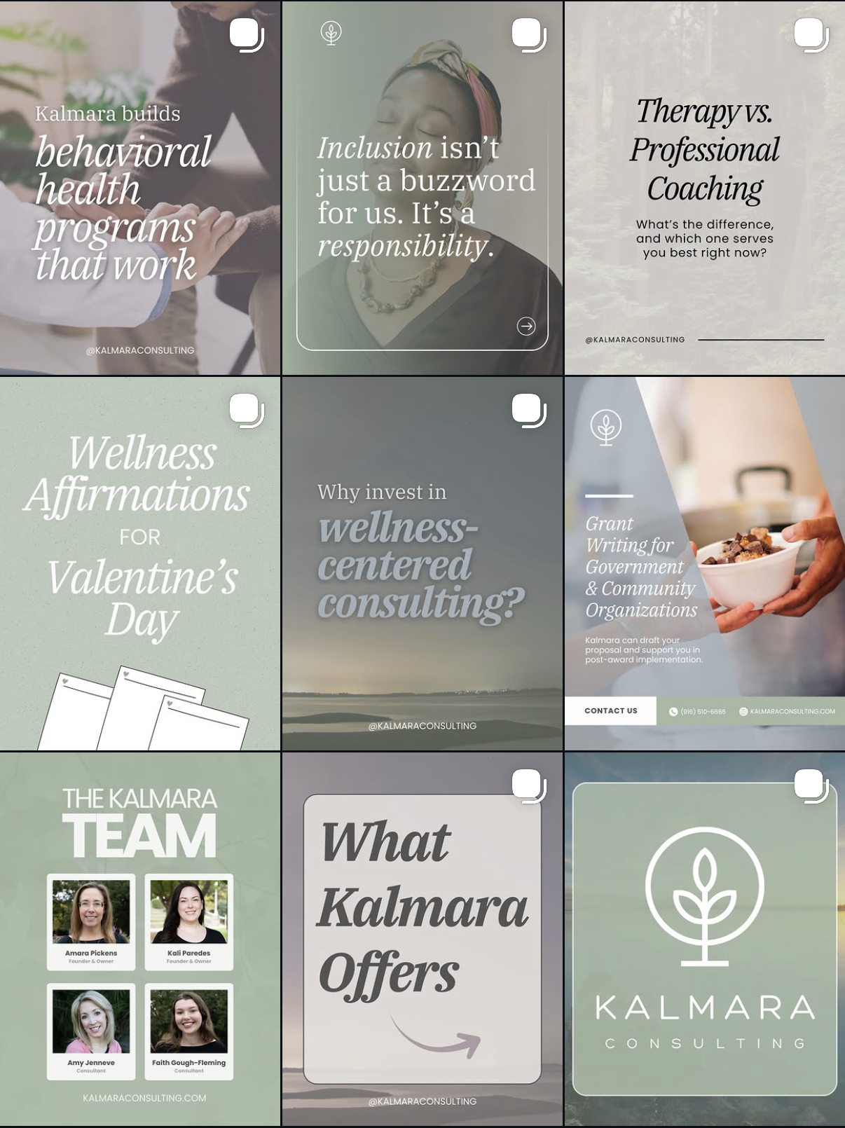Instagram client work by Golden Poppy Digital.