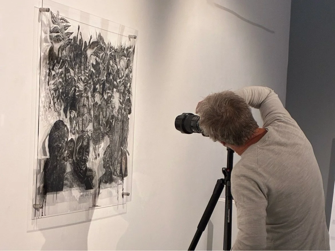 Thanks to funded support from @iwcreativenetwork and @creativeisland_iw the wonderful @julian_winslow spent the day photographing our exhibition @quayarts . This opportunity benefits the whole Collective, providing documentation for our archive and s