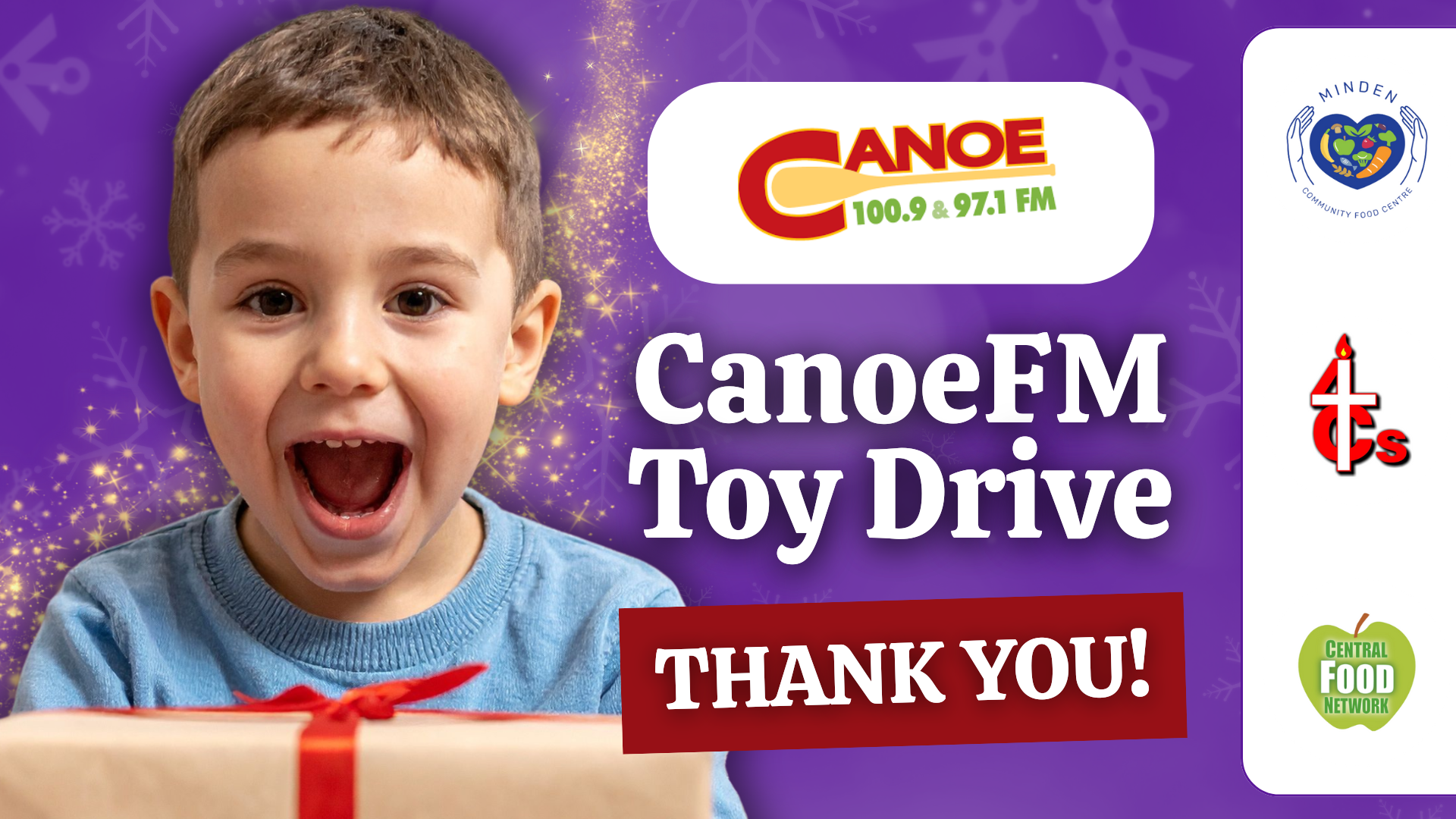 Thank you, Canoe FM and Haliburton County! Over 700 Gifts for Kids Collected in Holiday Toy Drive