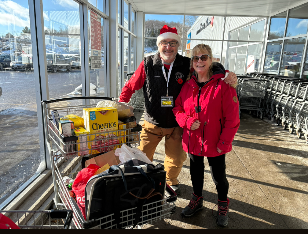 Fort Irwin Resident's Association donating food to the radiothon at Todd's Independent Grocer in Haliburton