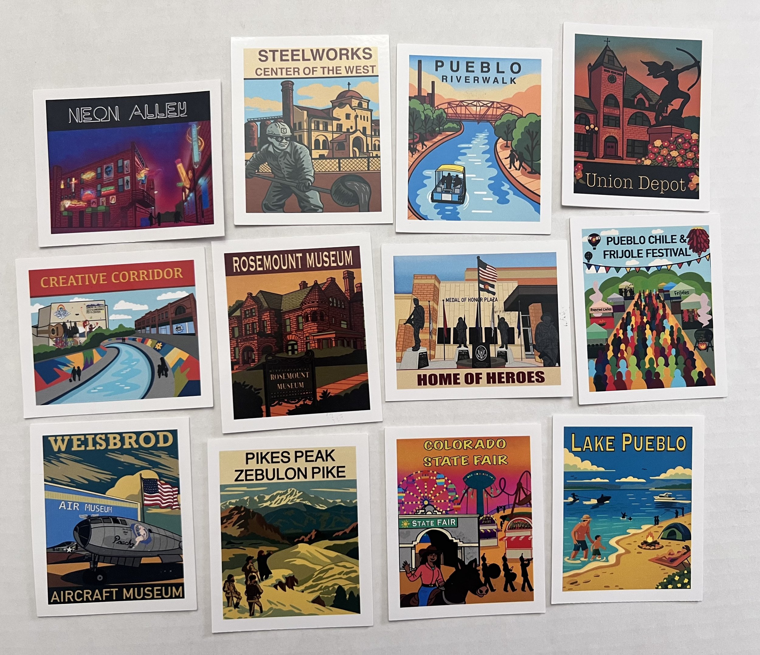 Greetings from Pueblo Stickers