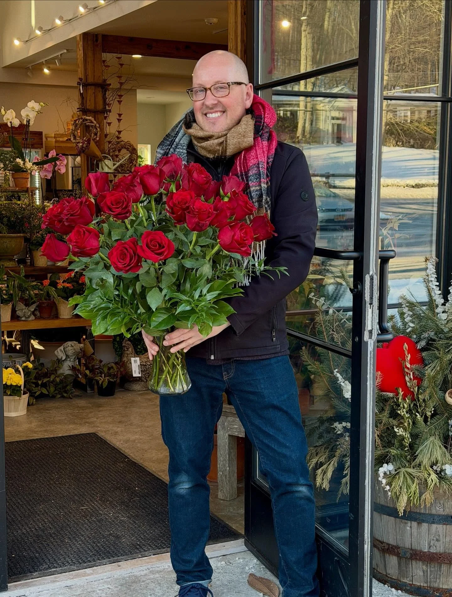 Happy Valentine to all! We are open early today (7am) with LOTS of grab-and-go bouquets and gifts and plenty more. ❤️