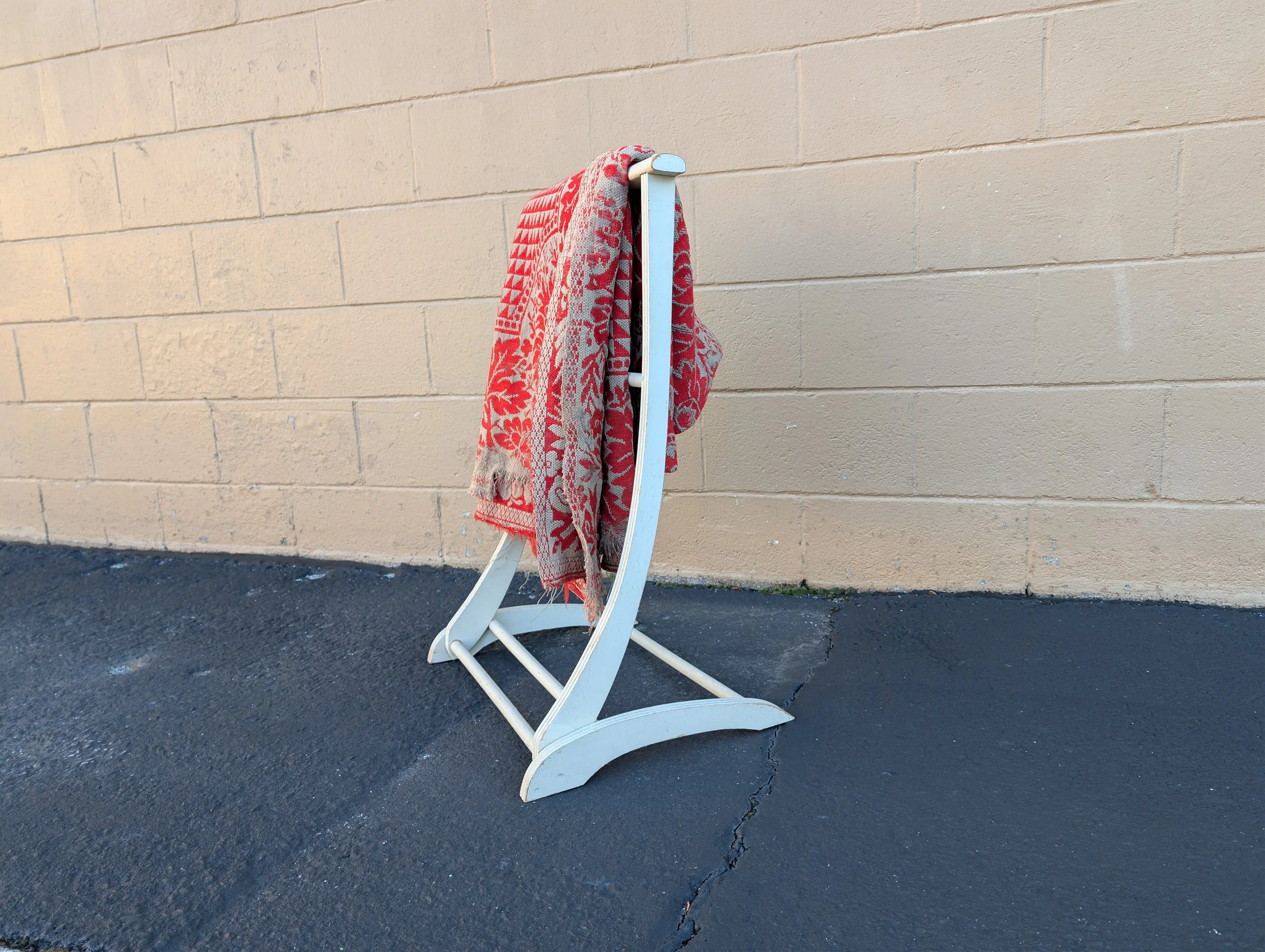 Vintage (1950's) Wooden Folding Blanket // Quilt Rack.