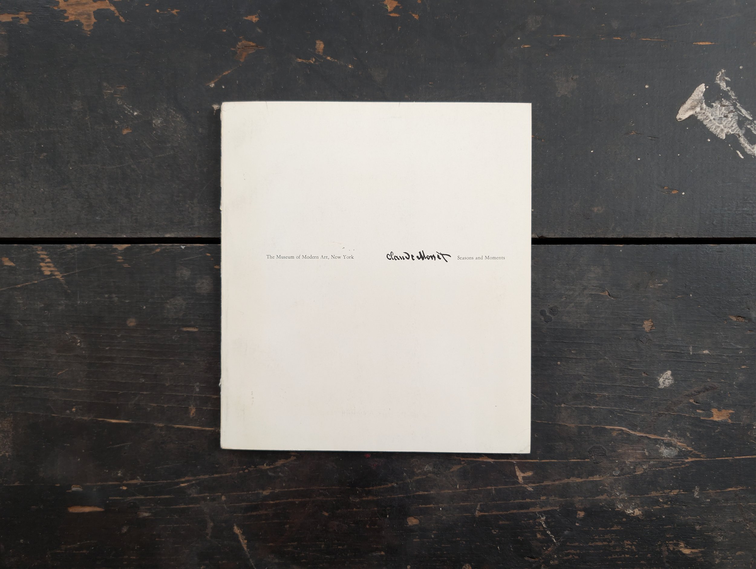 Vintage (1960) Claude Monet : Seasons And Moments by William C. Seitz - Illustrated.