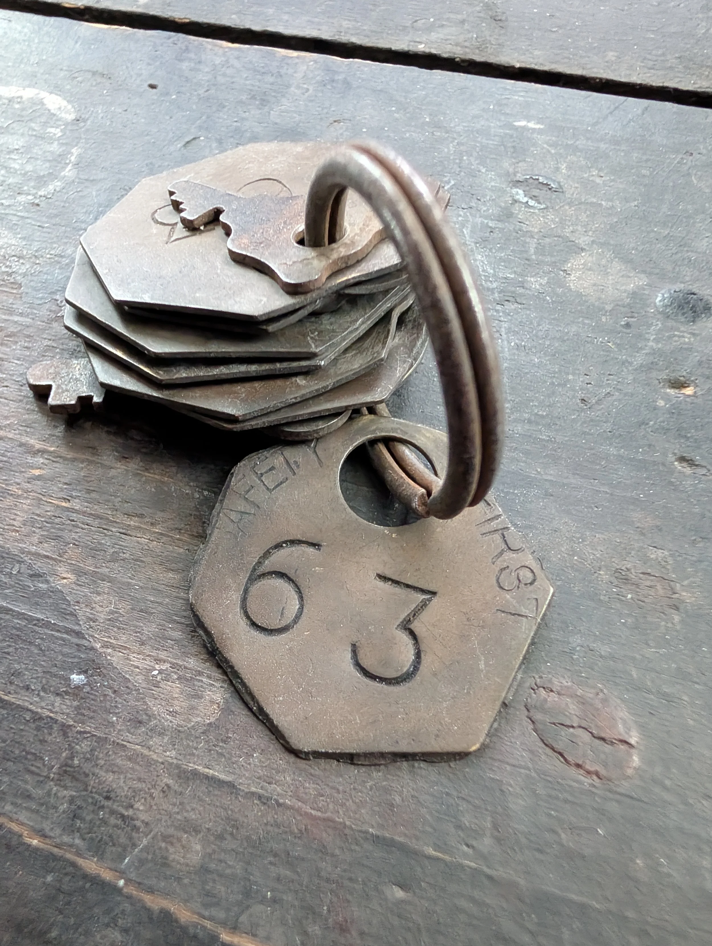 Vintage (1950s) Collection Of Industrial Identification Tags Number 63.