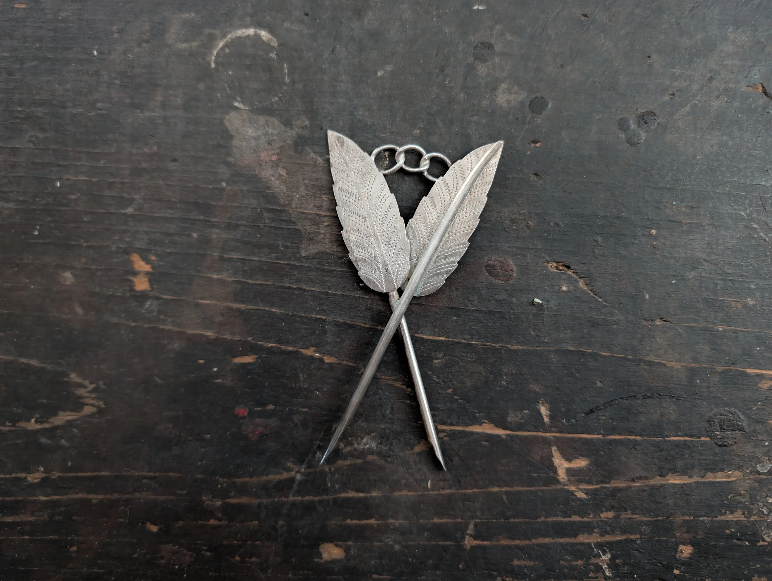 Antique (1910s) Silver Independent Order of Oddfellows Badge // Pin - Marked "COIN"