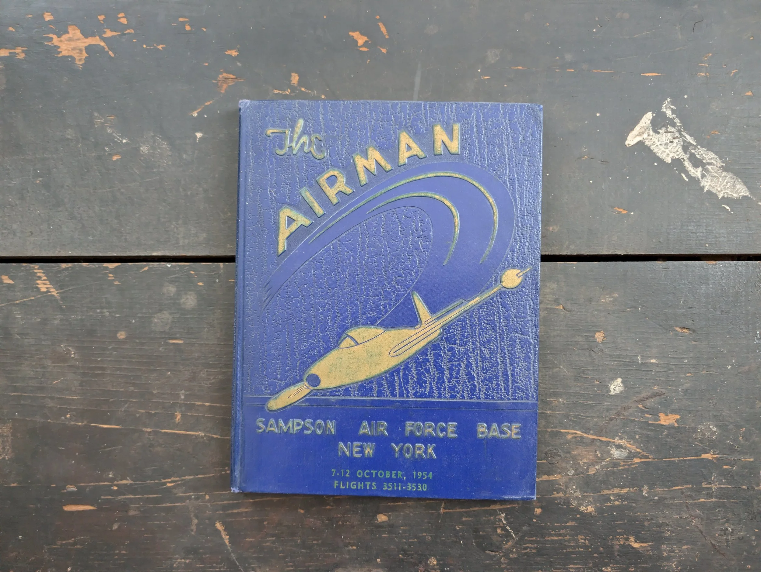Vintage (1954) The Airman - Sampson Air Force Base Yearbook.