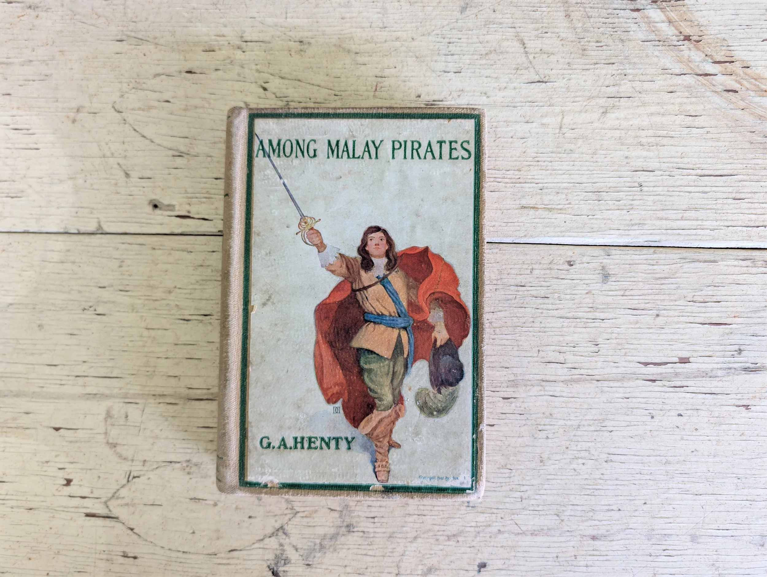 Antique (1907) Among Malay Pirates : A Tale of Adventure and Peril by G.A. Henty.