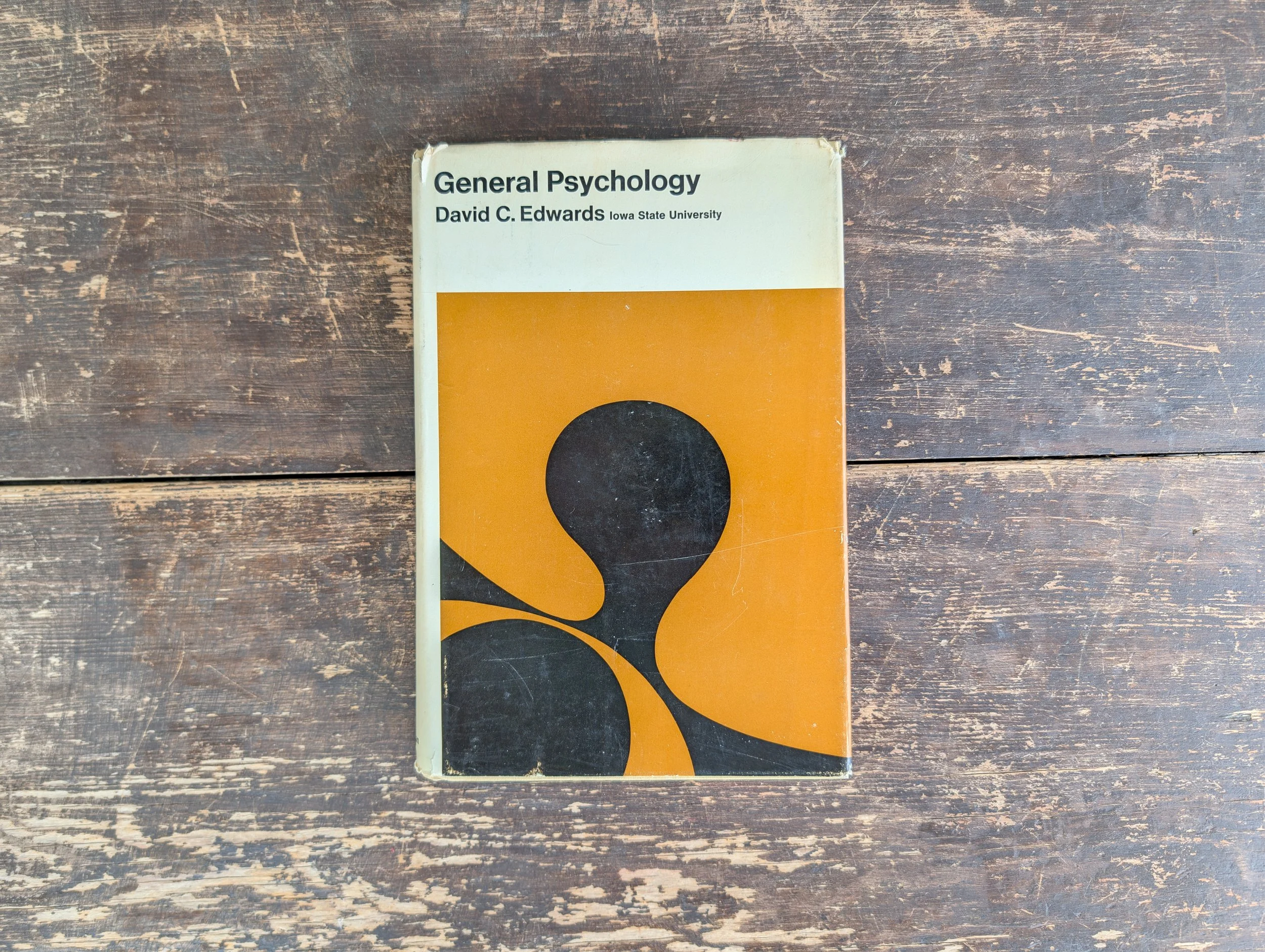 Vintage (1968 : First Printing) General Psychology by David C Edwards - Illustrated.