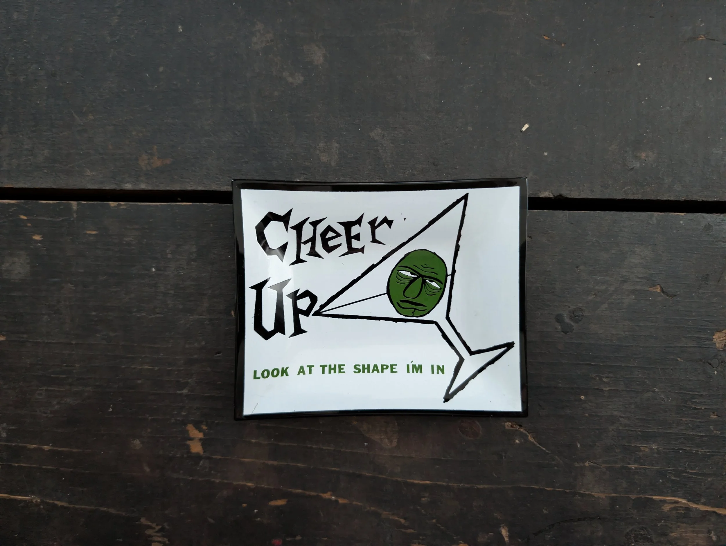 Vintage (1960s) Novelty Glass Catchall Trinket Dish // Ashtray.