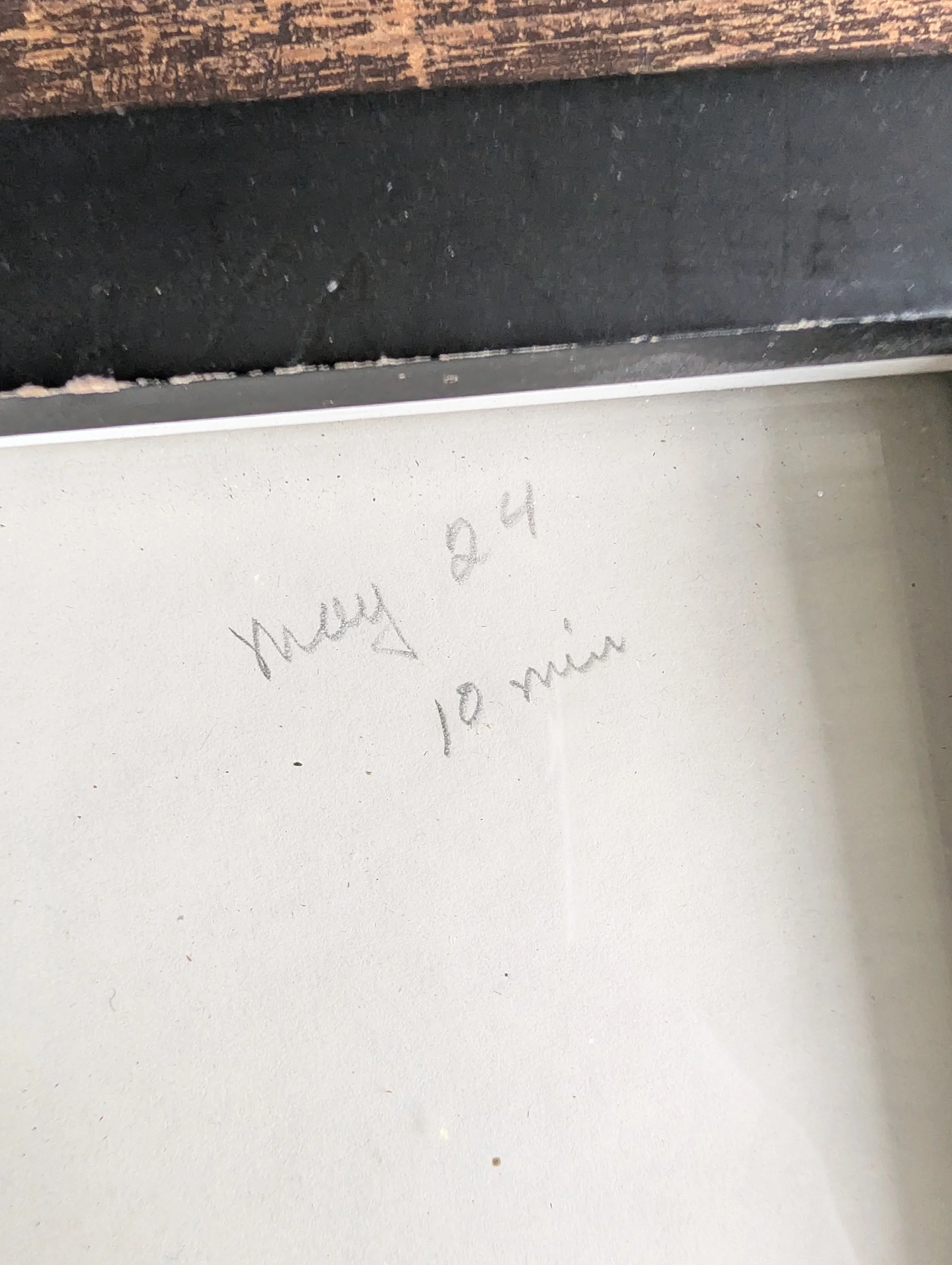 Antique (1924) Original Art : "May 24 - 10 Min" - Pencil On Paper by Anonymous Artist.