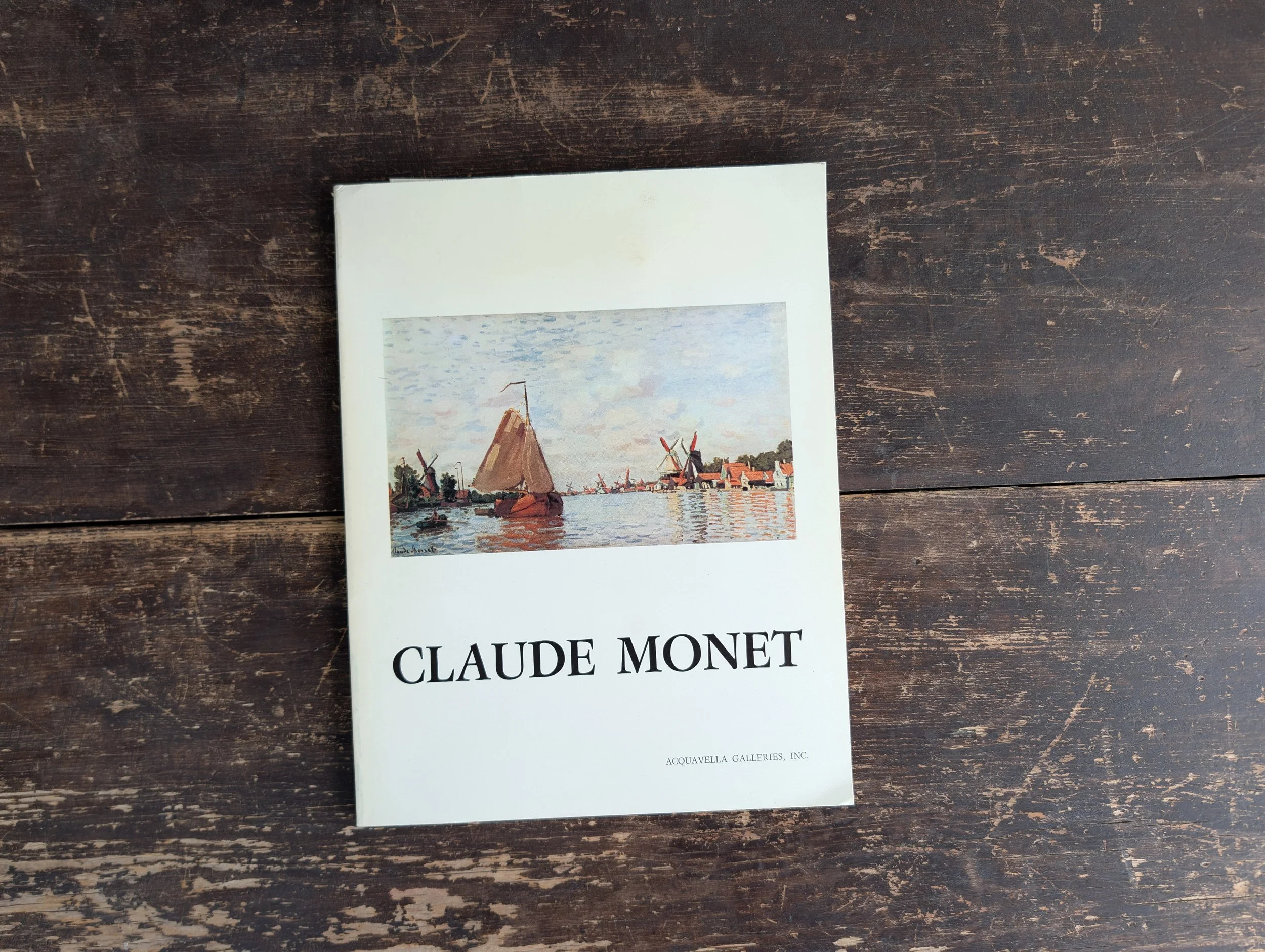 Vintage (1976) Exhibition Catalog Claude Monet by Acquavella Galleries, Inc. - Illustrated.