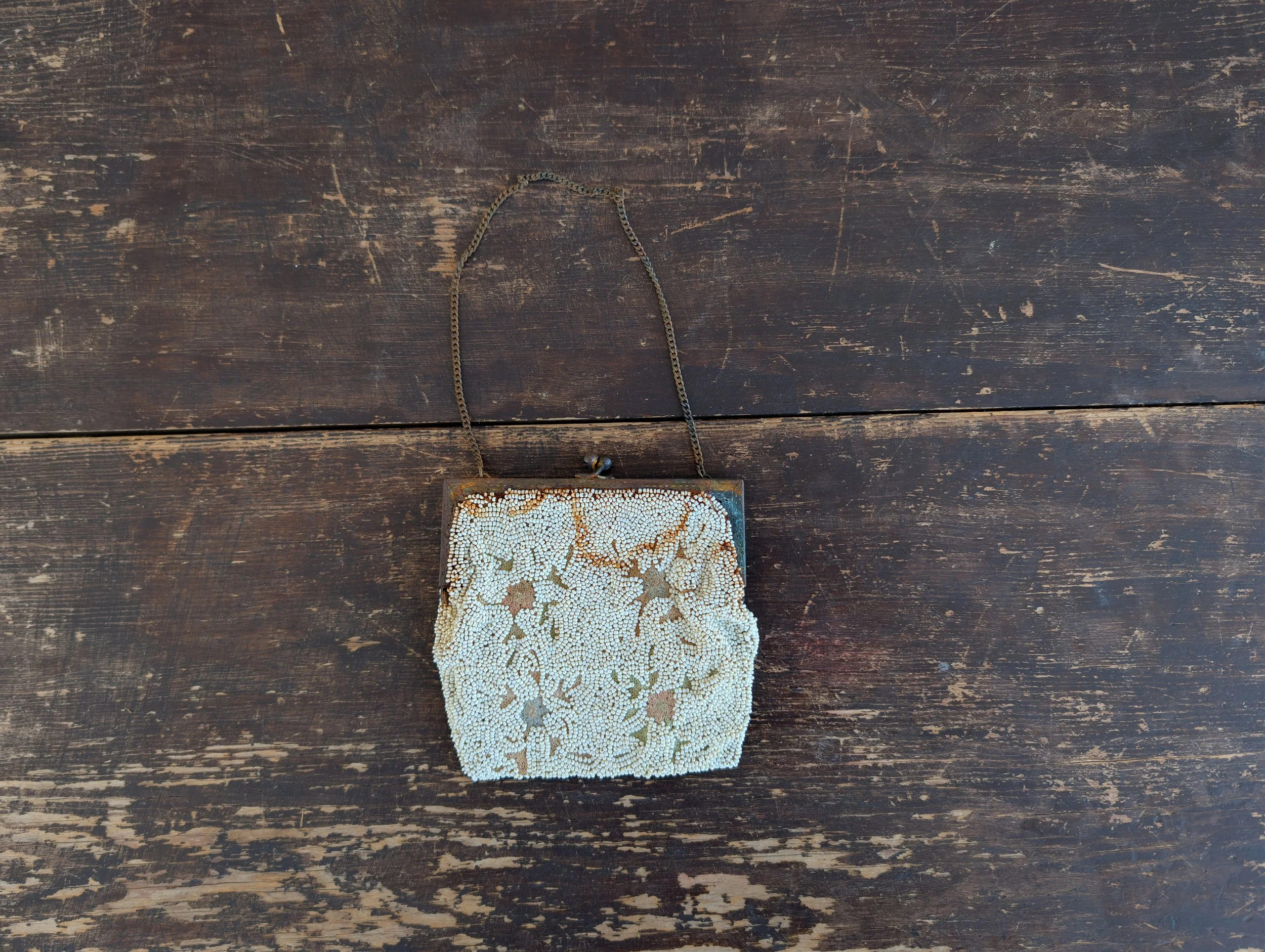 Vintage (1950's) Hand Beaded Made in Belgium Purse.