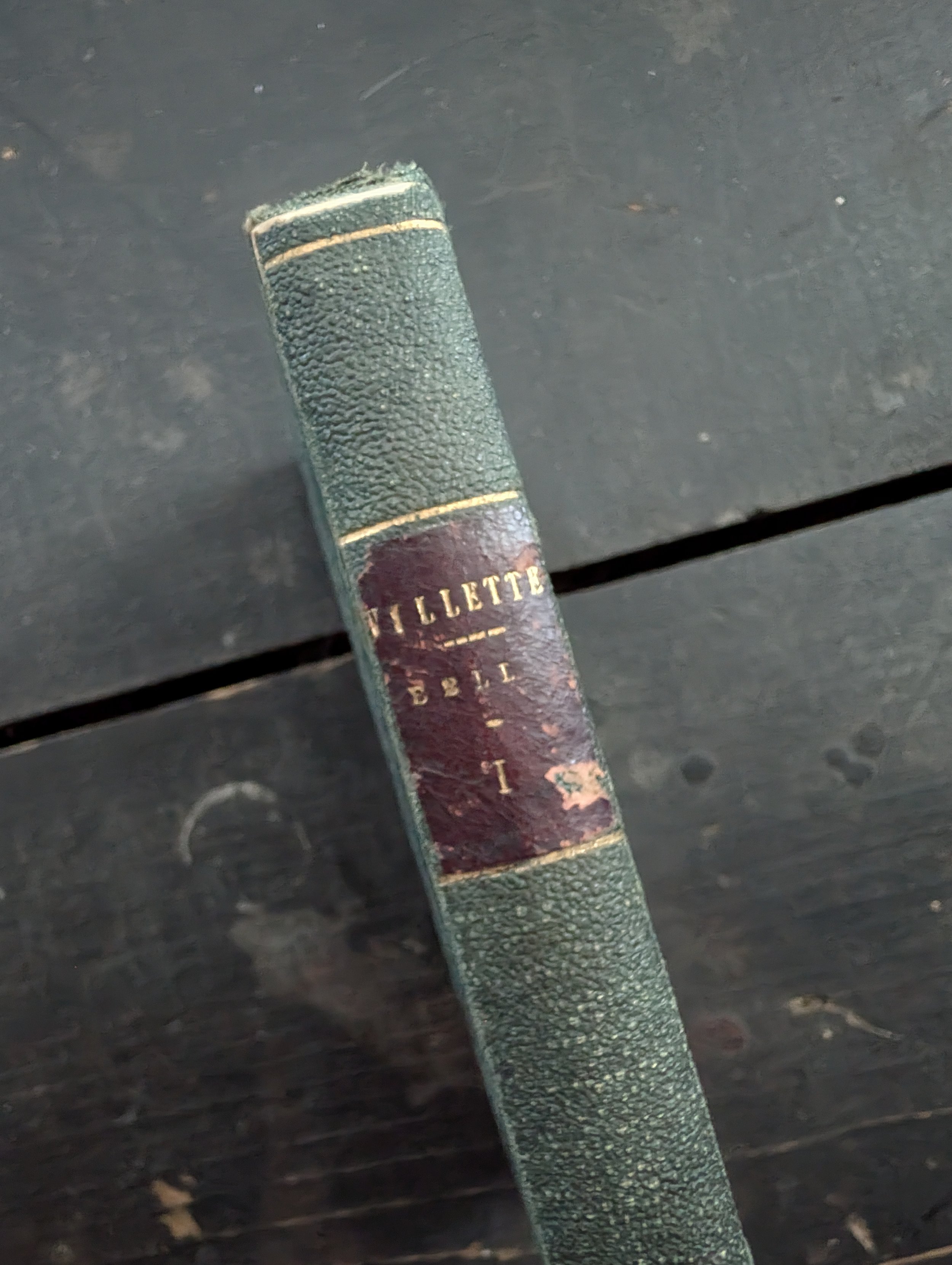 Antique (1853) Villette by Charlotte Bronte - Volume 1 Only.