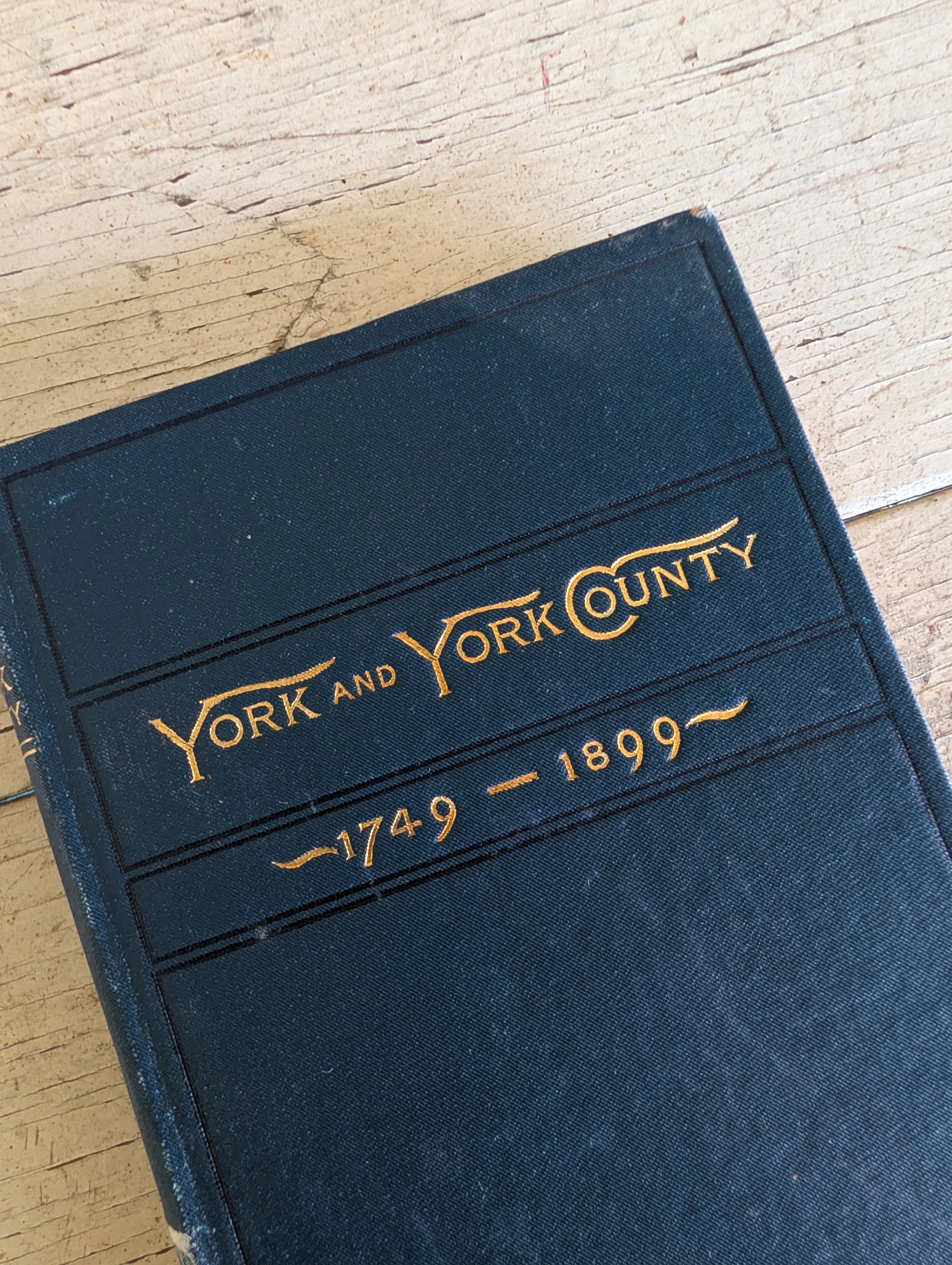 Antique (1901 : First Edition) York and York County, 1749-1899 by Charles A. Hawkins and Houston E. Landis - Illustrated.