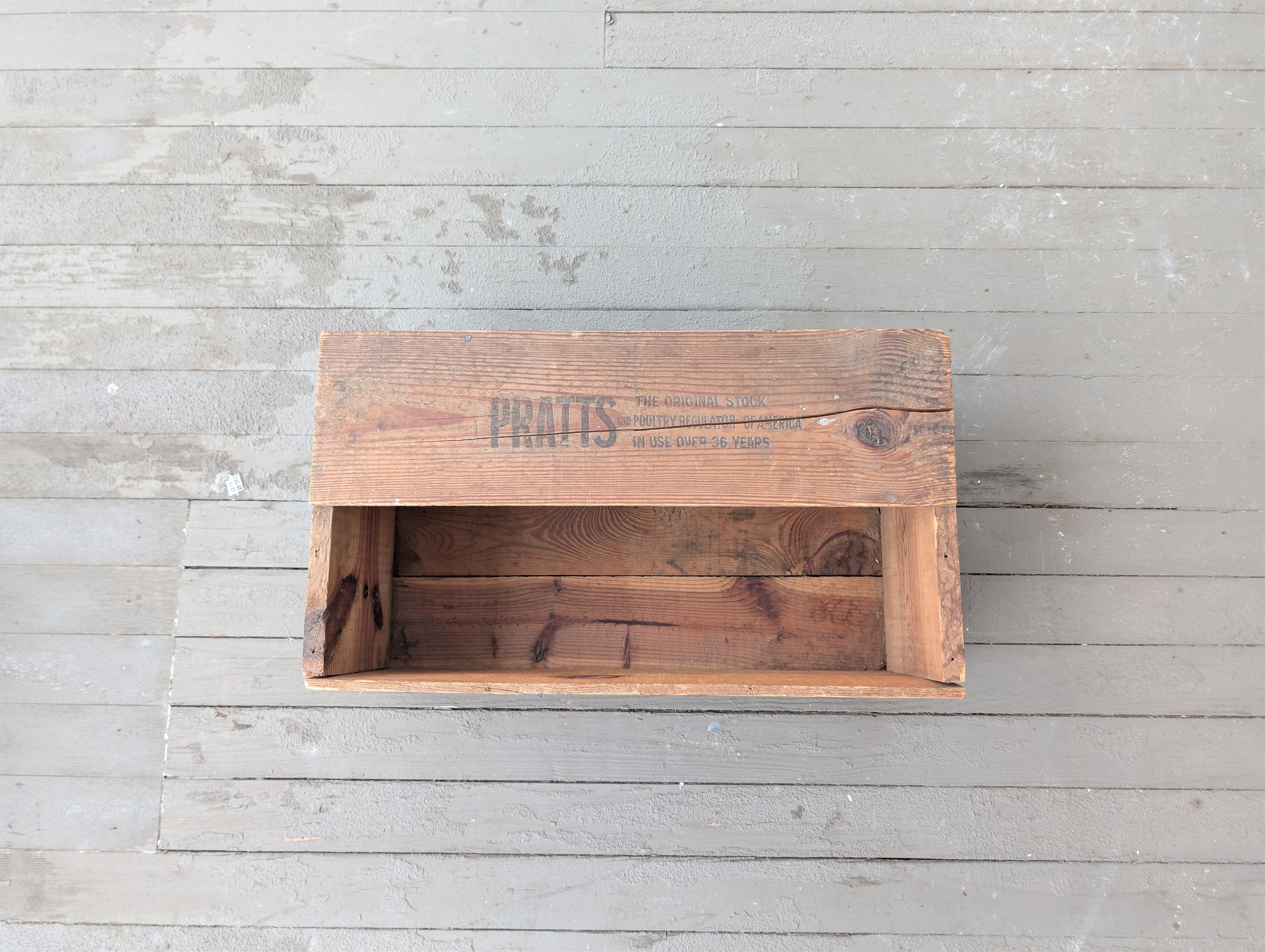 Antique (1900's) Wooden Crate Pratt Food Co. Philadelphia, Pennsylvania.