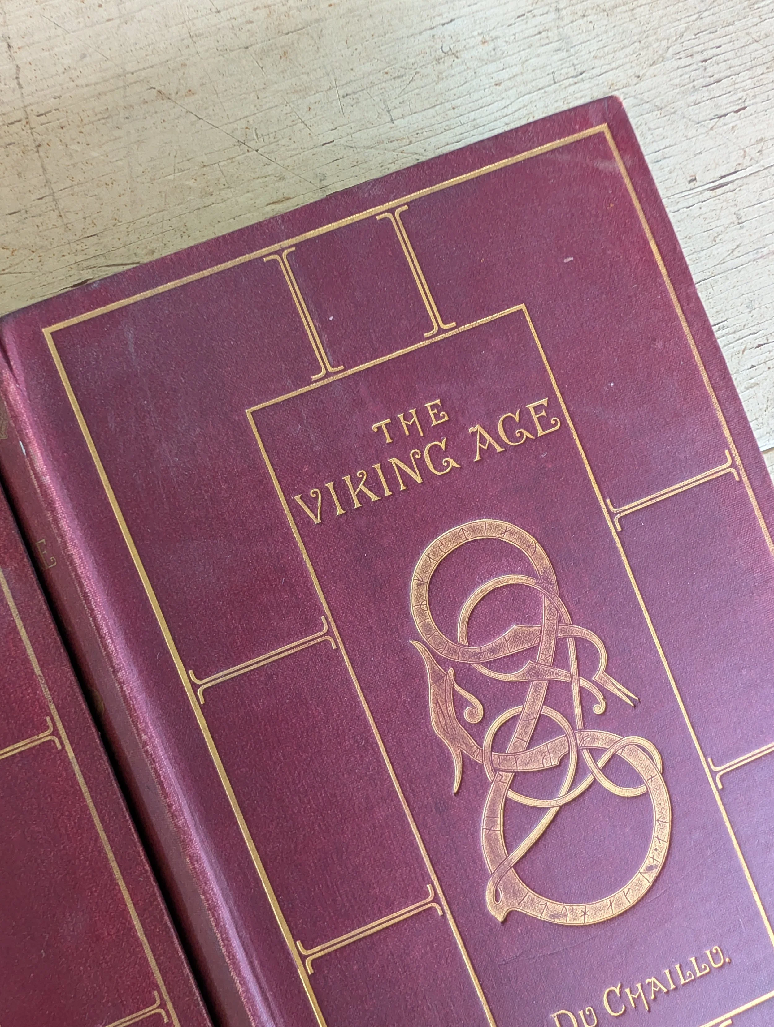 Antique (1889) The Viking Age : The Early History, Manners, and Customs of the Ancestors of the English-Speaking Nations by Paul Du Chaillu - Illustrated, Complete.