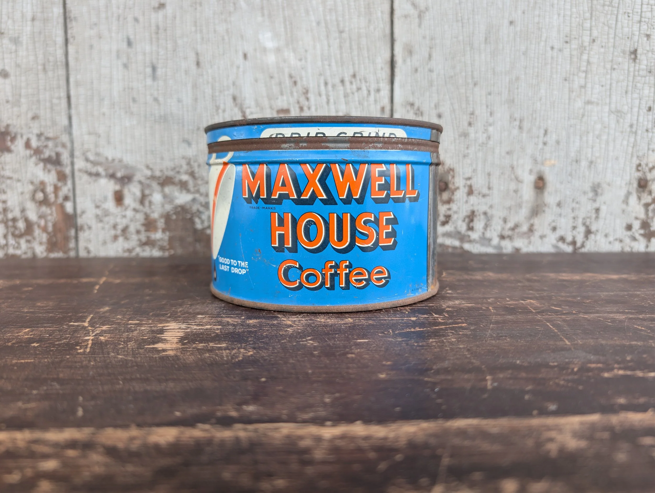 Vintage (1960s) Maxwell House Coffee Tin.