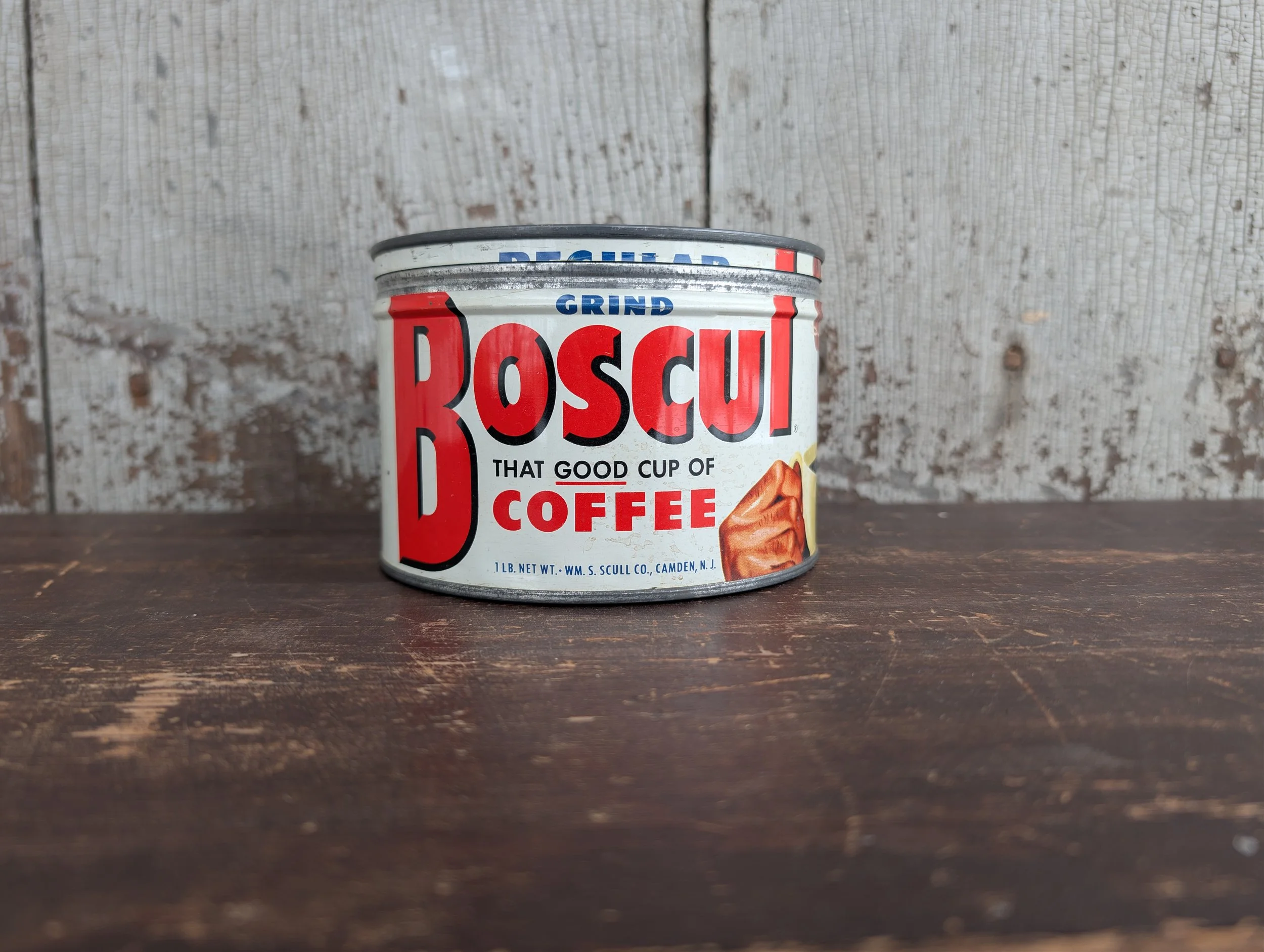 Vintage (1950s) Boscul Coffee Tin.