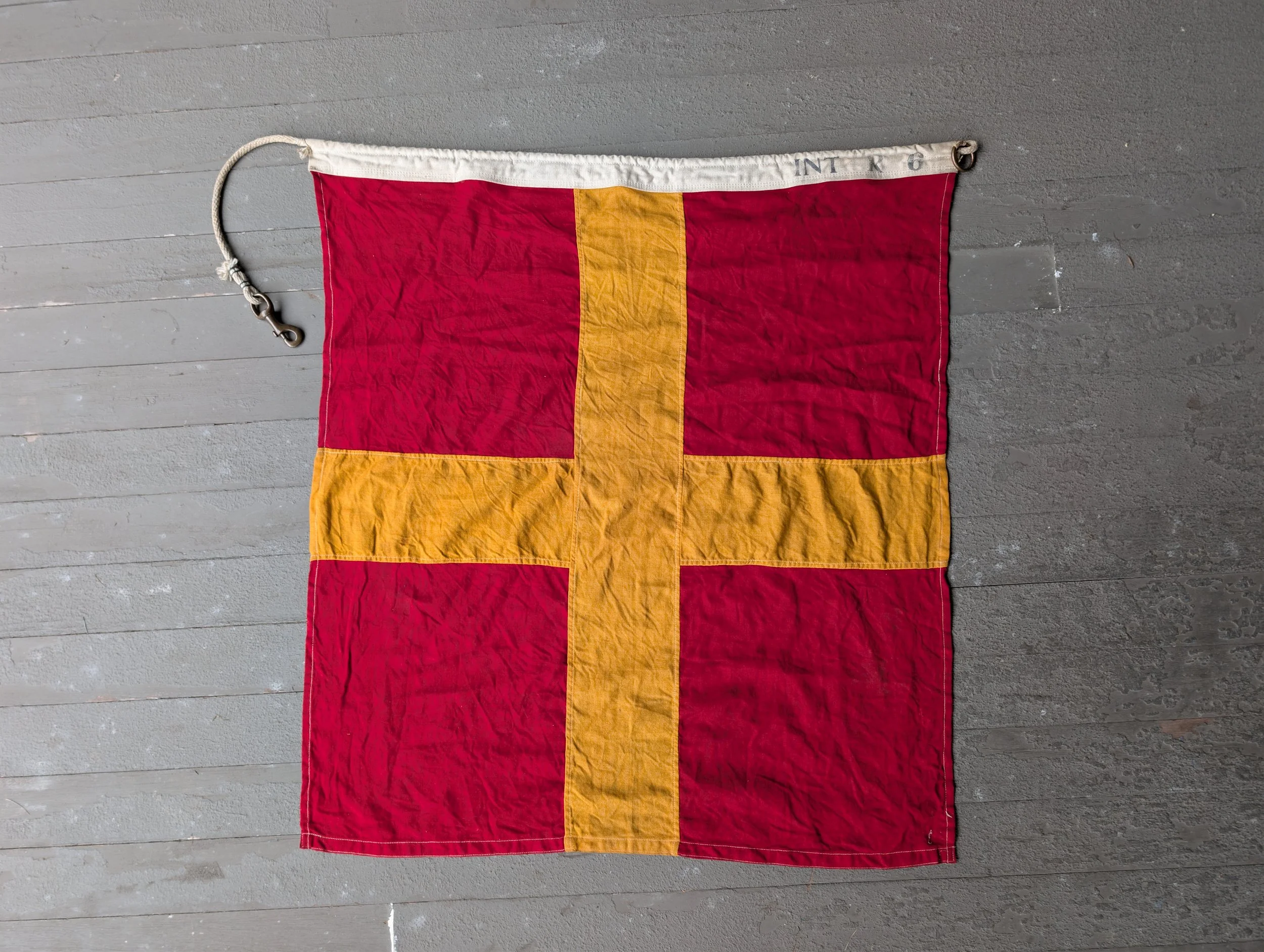 Vintage (1960s) Maritime Signal Flag.