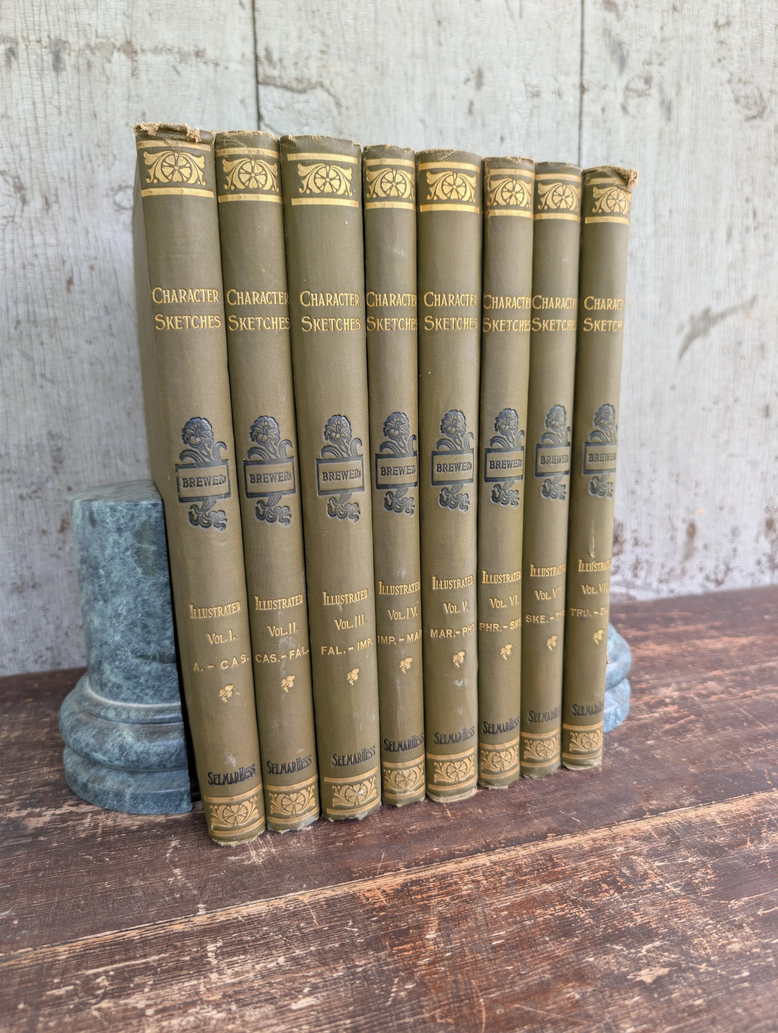 Antique (1896) Character Sketches of Romance, Fiction, and the Drama by Rev. E. Cobham Brewer - Illustrated, Complete.