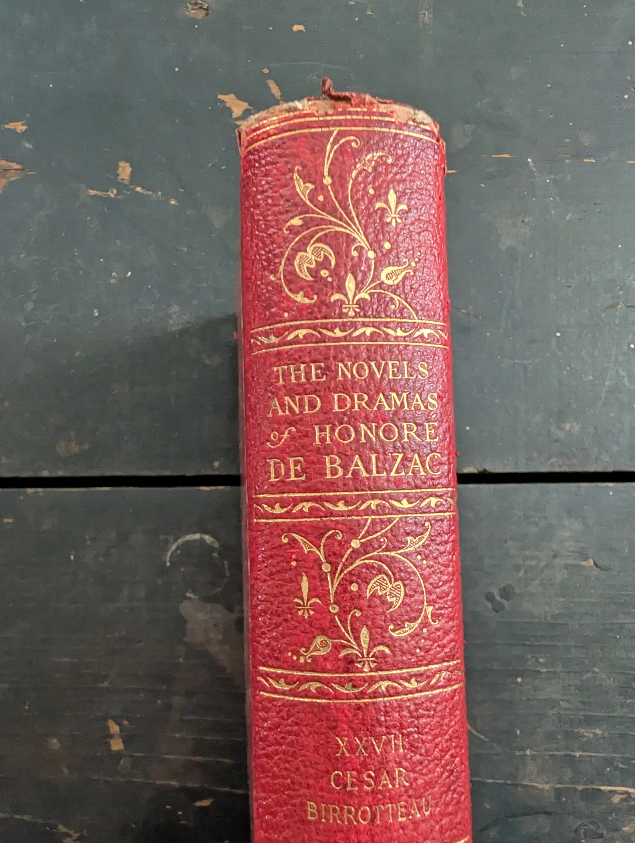 Antique (1901) Lutetian Edition : The Works of Honore de Balzac The Rise and Fall of Cesar Birotteau + The Secrets Of a Princess - Illustrated.