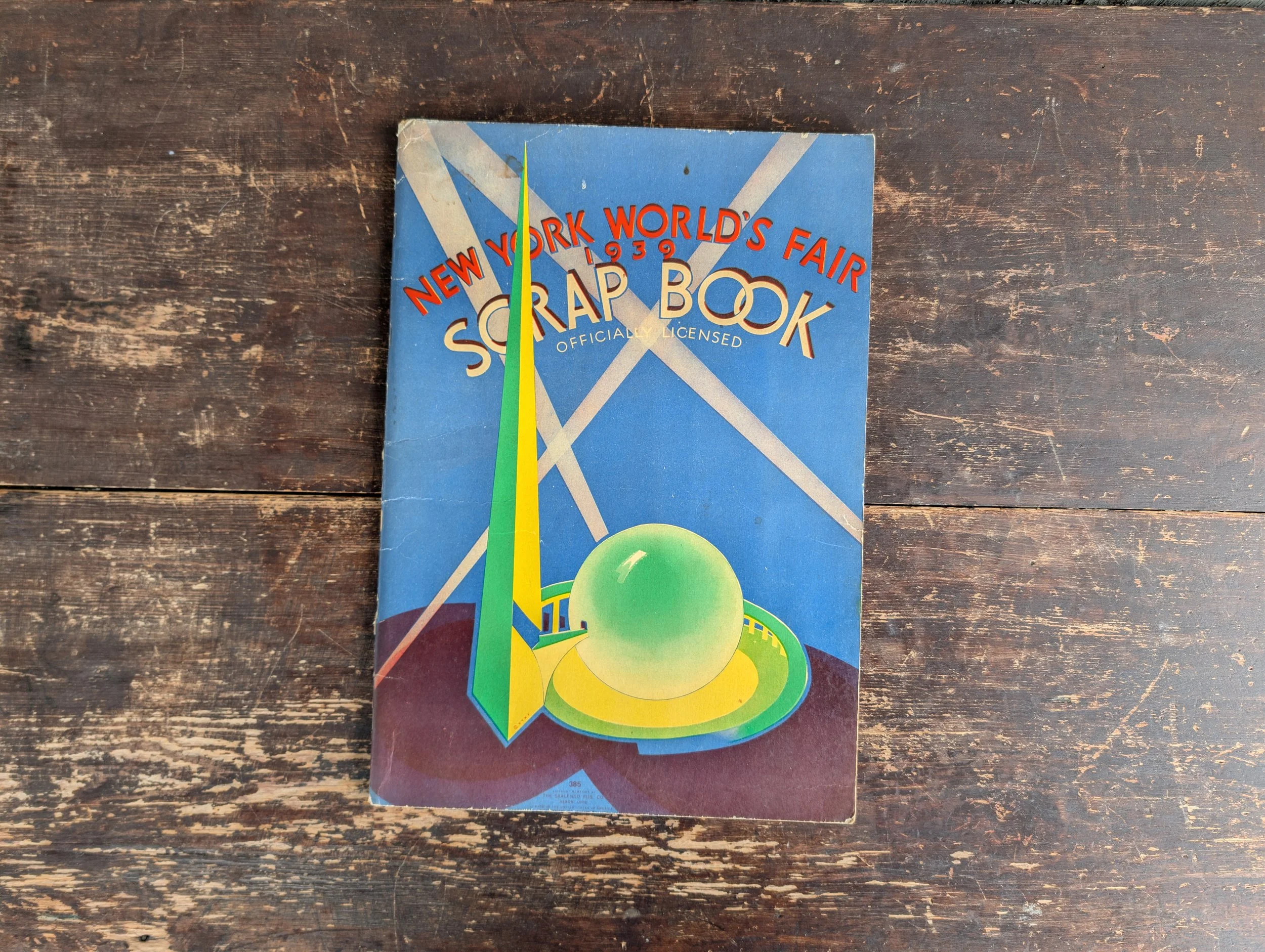 Vintage (1939) Officially Licensed Scrap Book New York World's Fair - Blank.