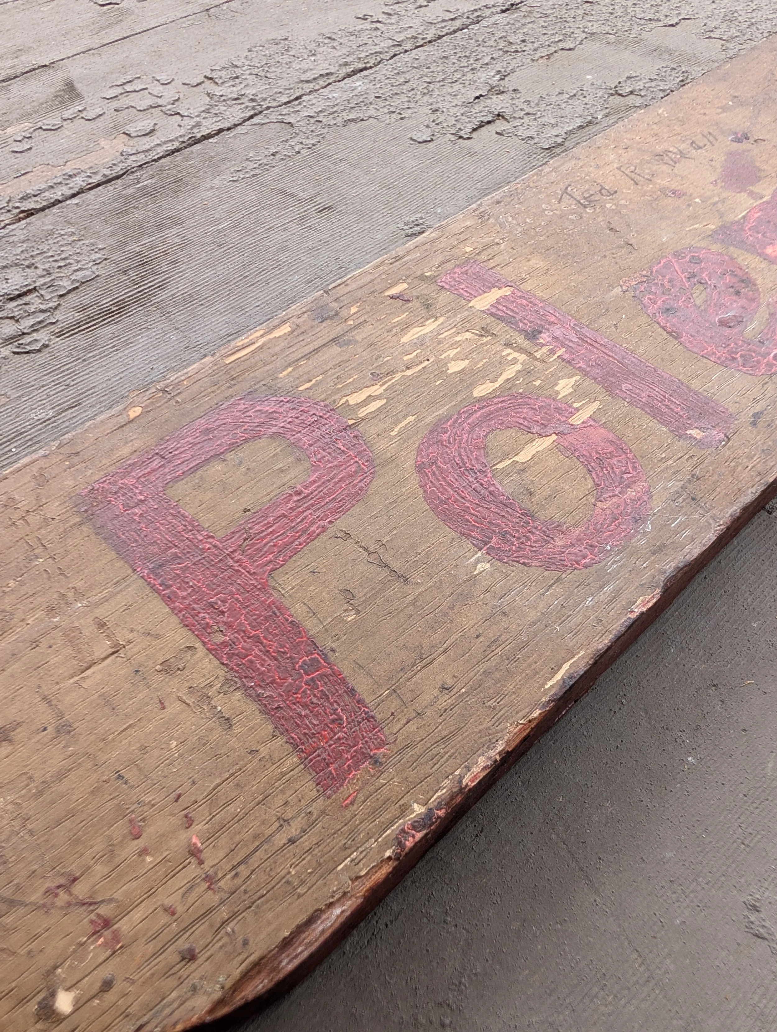 Vintage (1970s) Hand-Painted Kappa Alpha Psi Wooden Fraternity Polemarch Paddle.