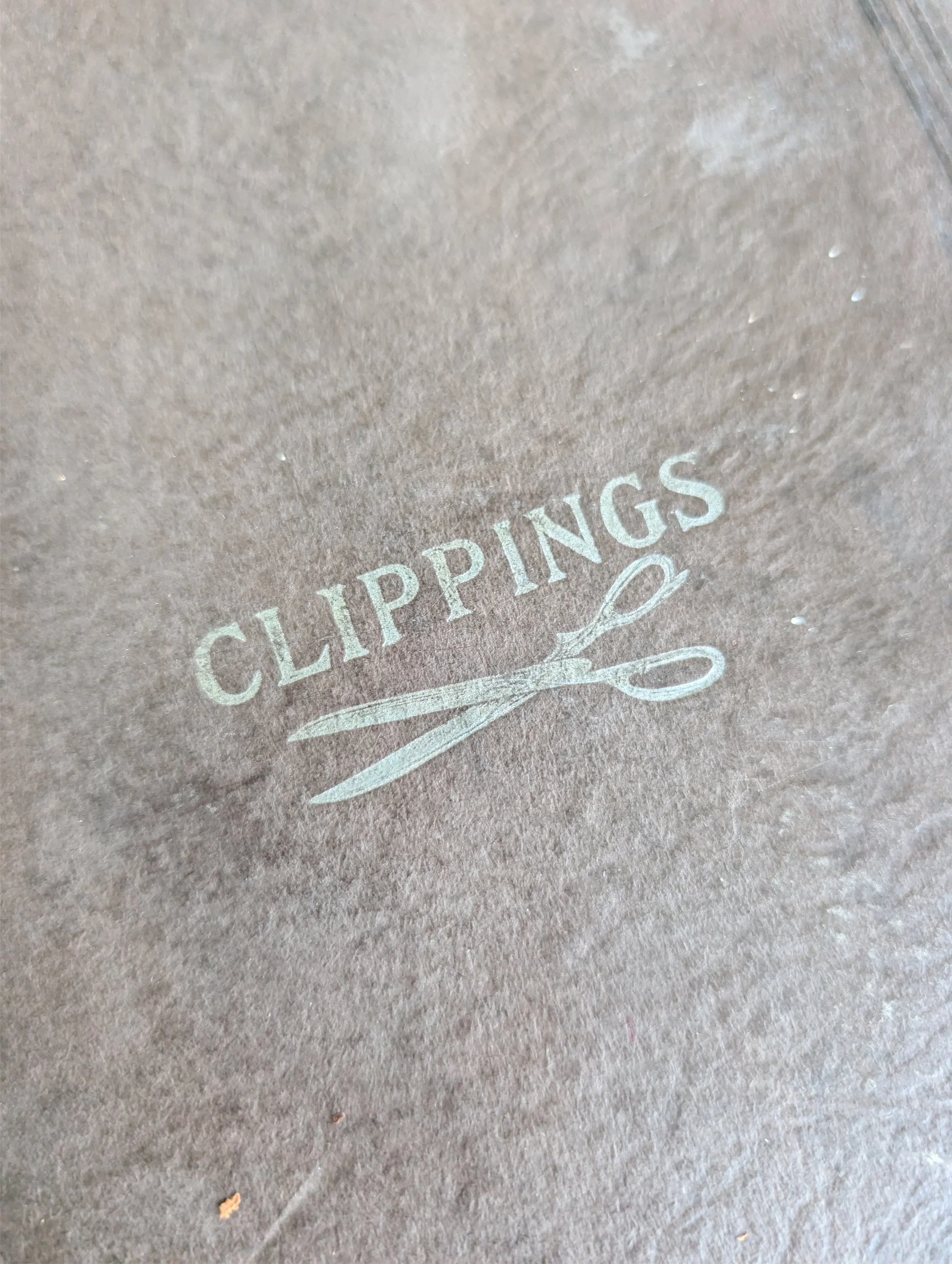 Antique (1920s) Handmade Clippings Scrapbook.