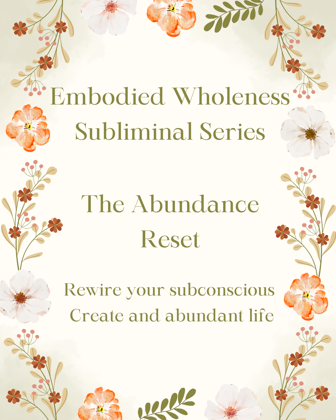 The Abundance Reset