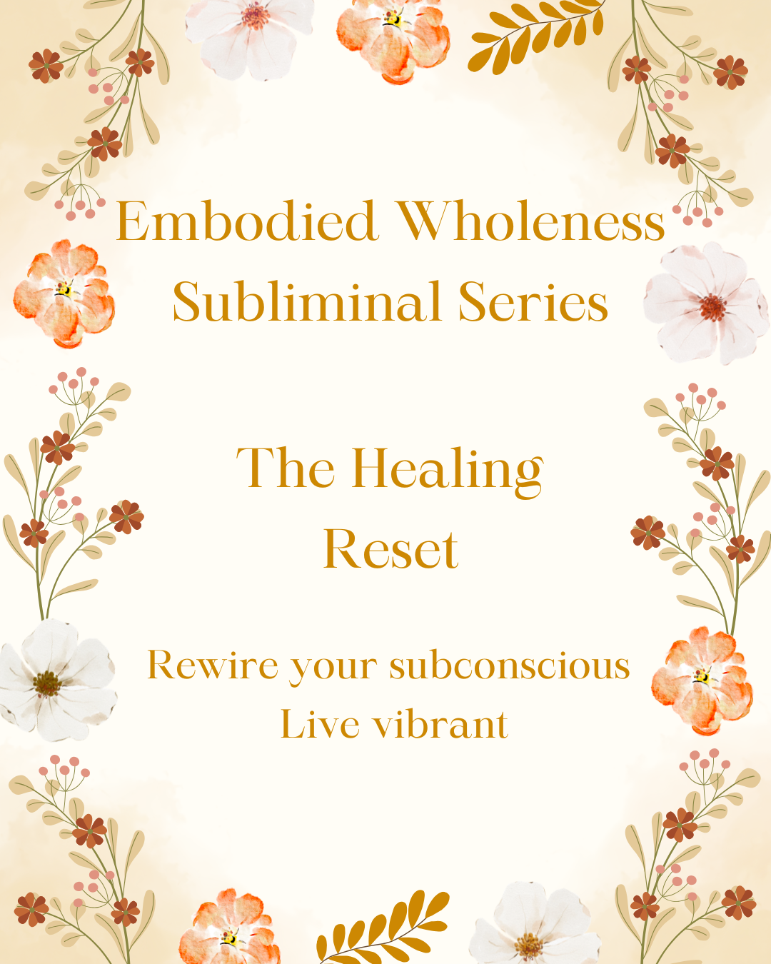The Healing Reset