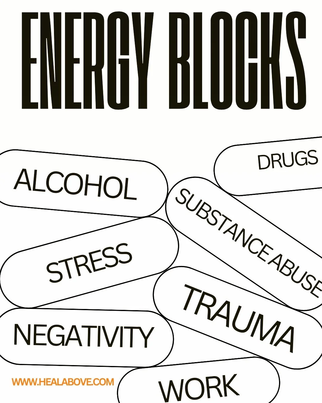 Energy blockages can arise from many factors, including lifestyle choices and addiction to alcohol or substance abuse. 

Loving ourself takes courage, yet asking for help can guide us toward a more satisfying way of life. Our body needs replenishment