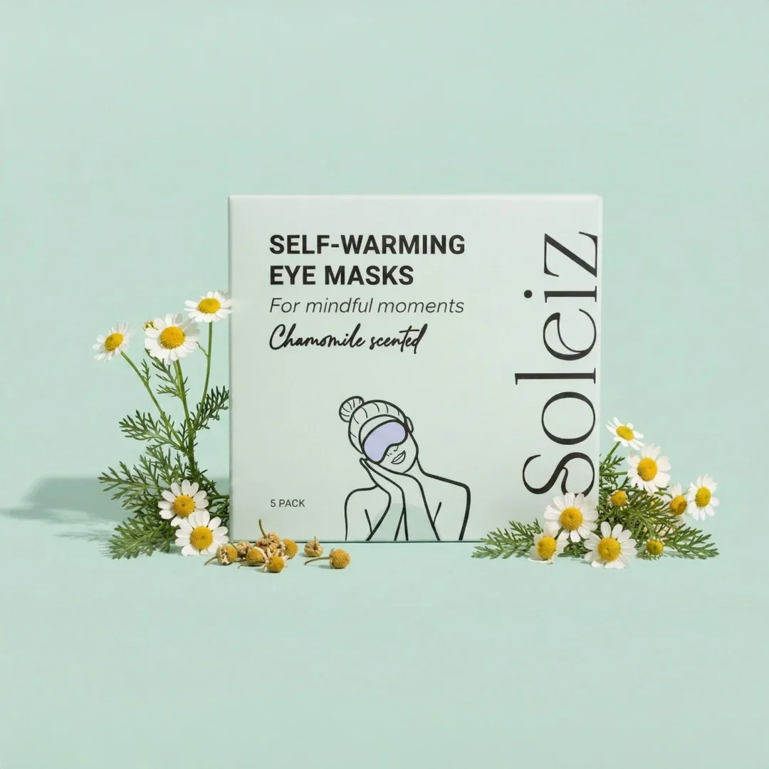 Soleiz Self-Warming Eye Masks | Heated Eye Masks for Relaxation & Sleep
