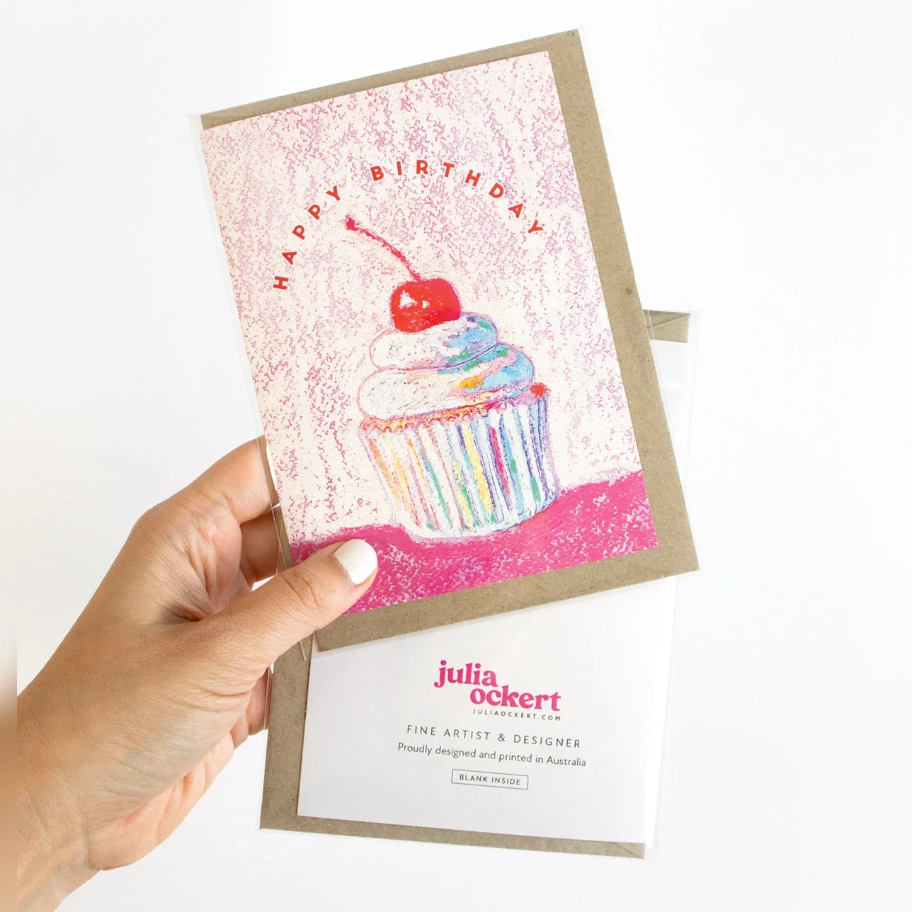 Julia Ockert Whimsical Cupcake Birthday Card