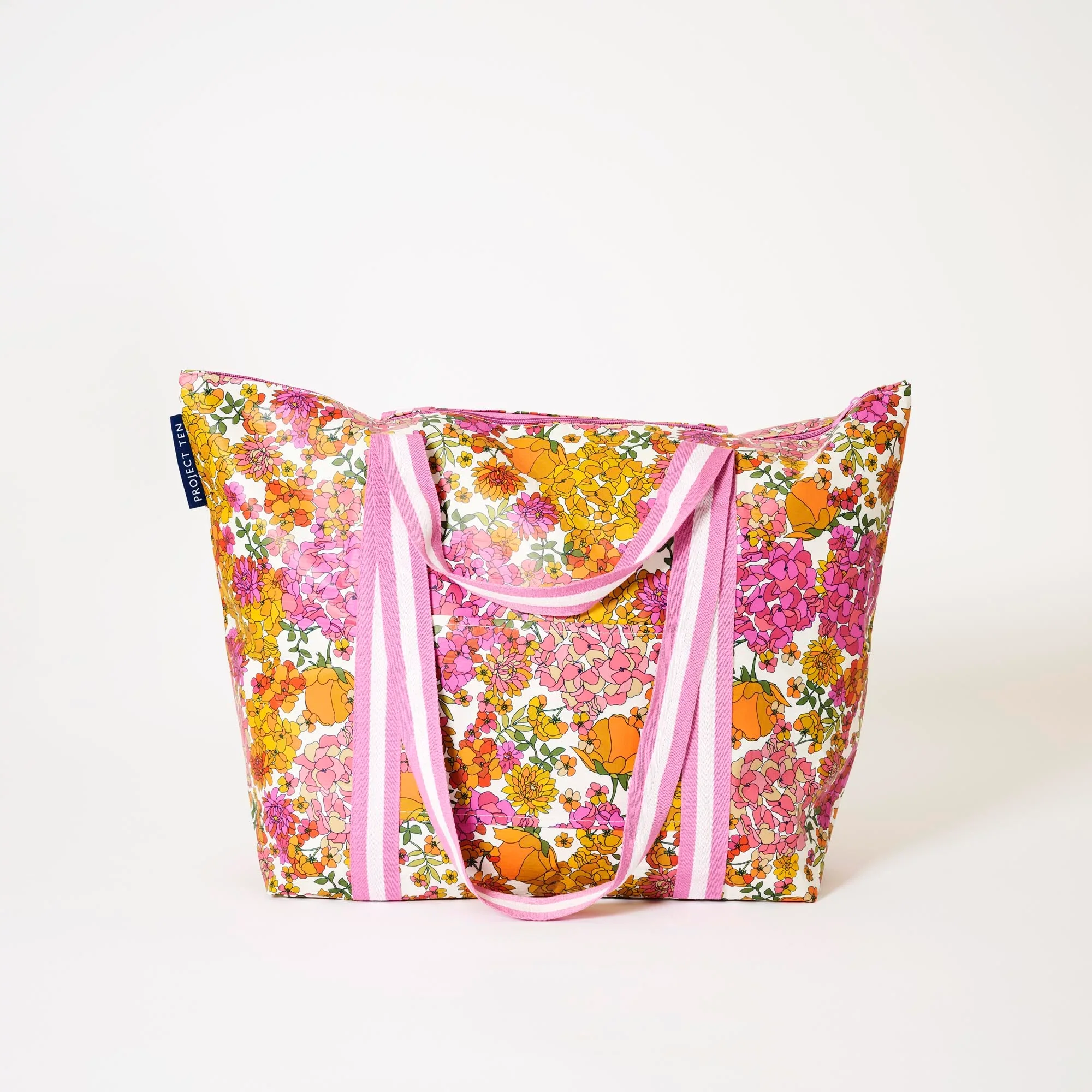 Project Ten Medium Zip Tote Bag | Reusable Travel & Everyday Tote