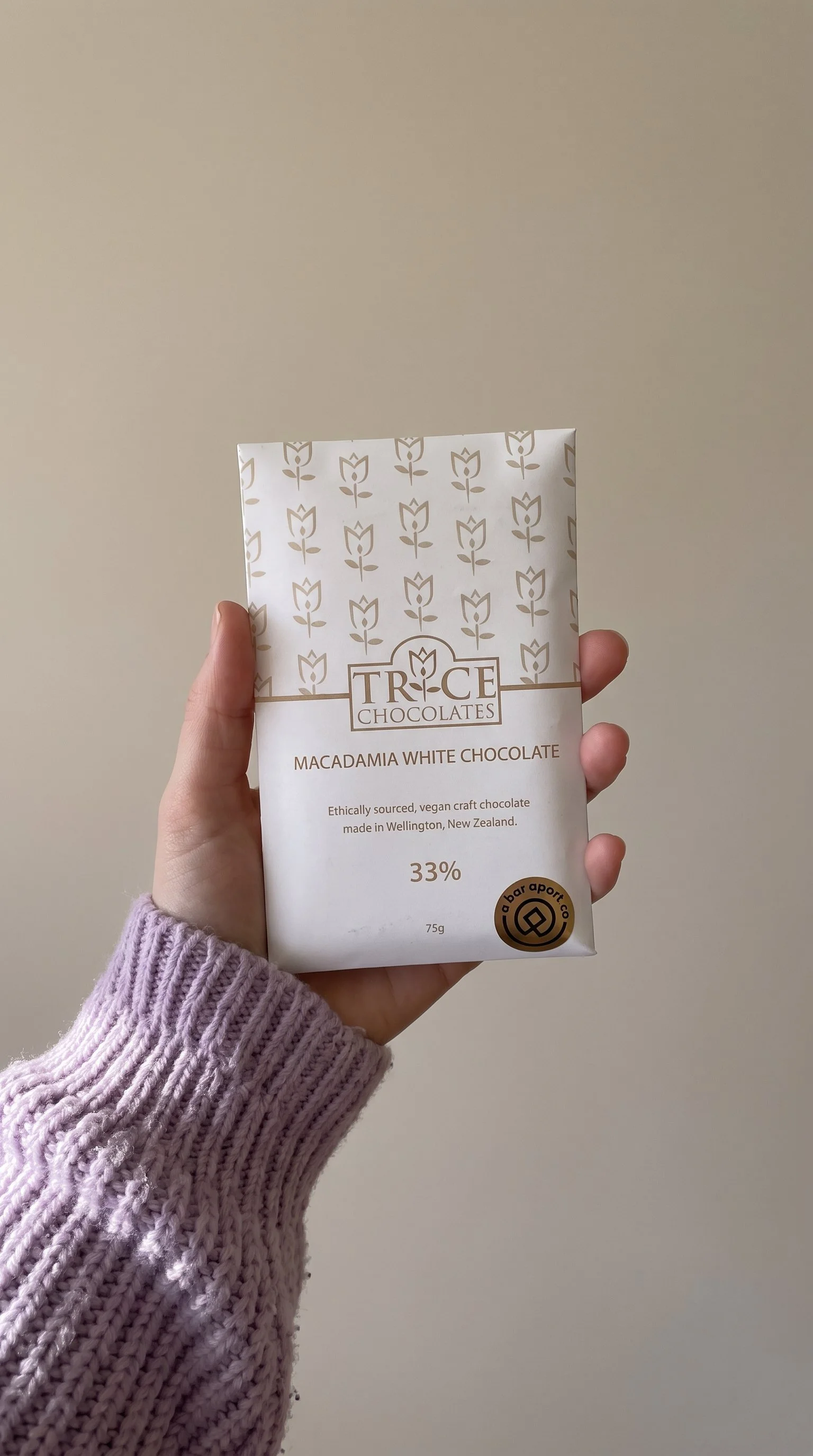 White chocolate macadamia by Trice Chocolates