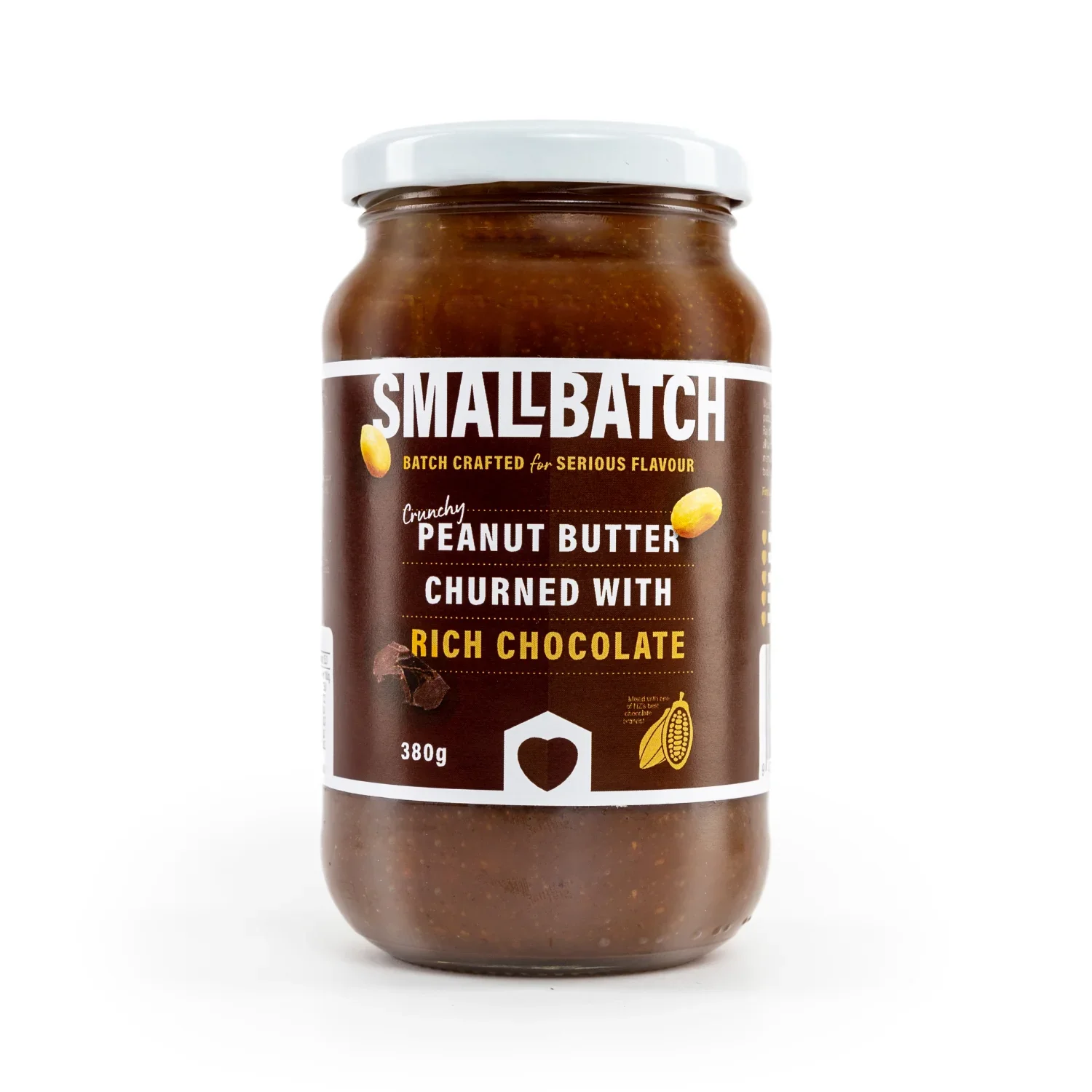 Small Batch Chocolate Peanut Butter | Artisan Dark Chocolate Peanut Butter 380g
