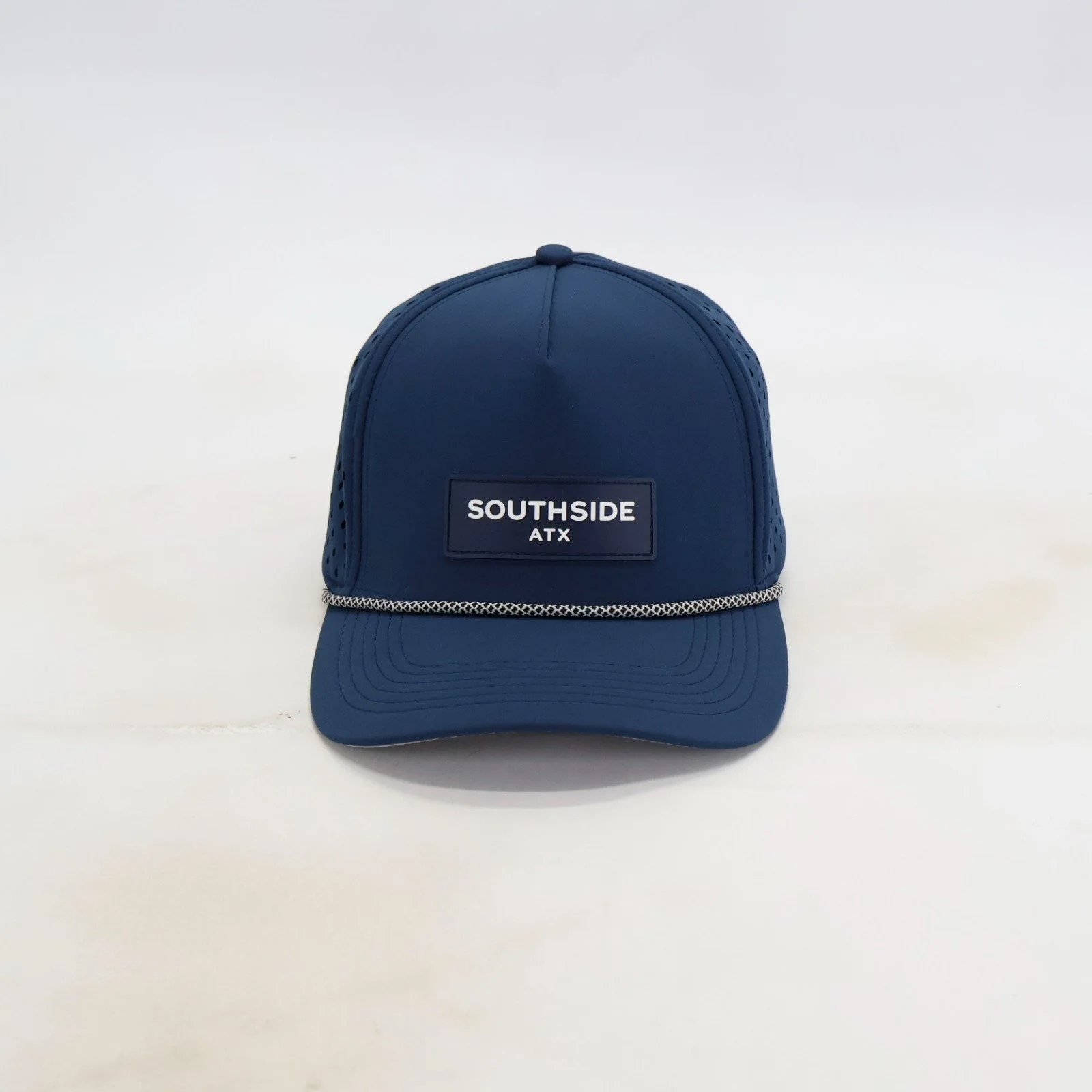 Midnight Navy Rope Golf Hat by Southside Golf Co built for Texas heat