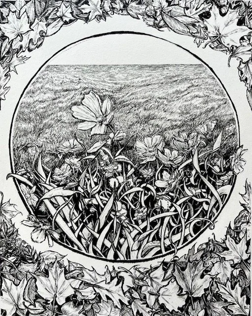 Nature Scenes with Fine-liner Pens
