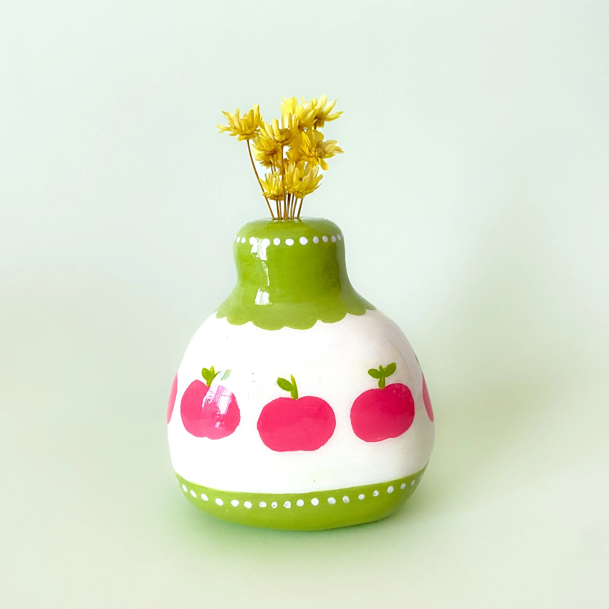 Red Apples Mini Vase