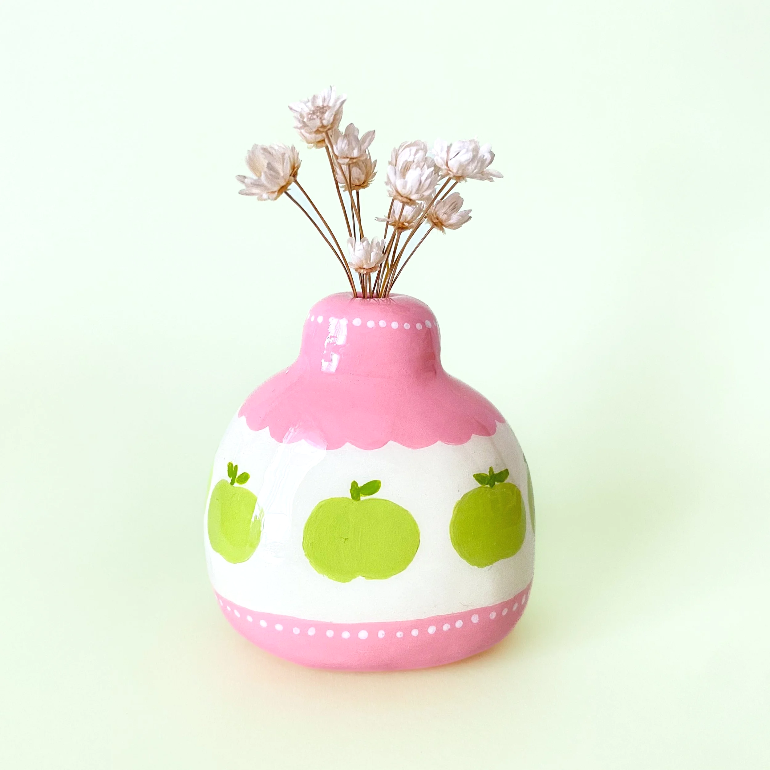 Green Apples Mini Vase