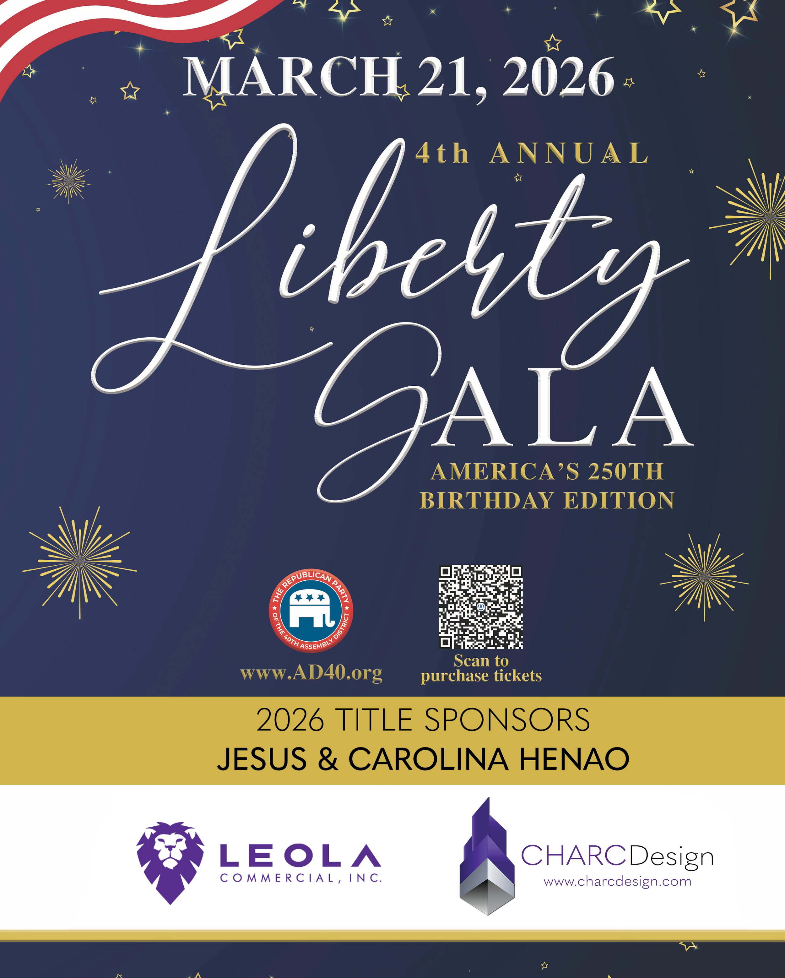 4th Annual Liberty Gala for America’s 250th Birthday