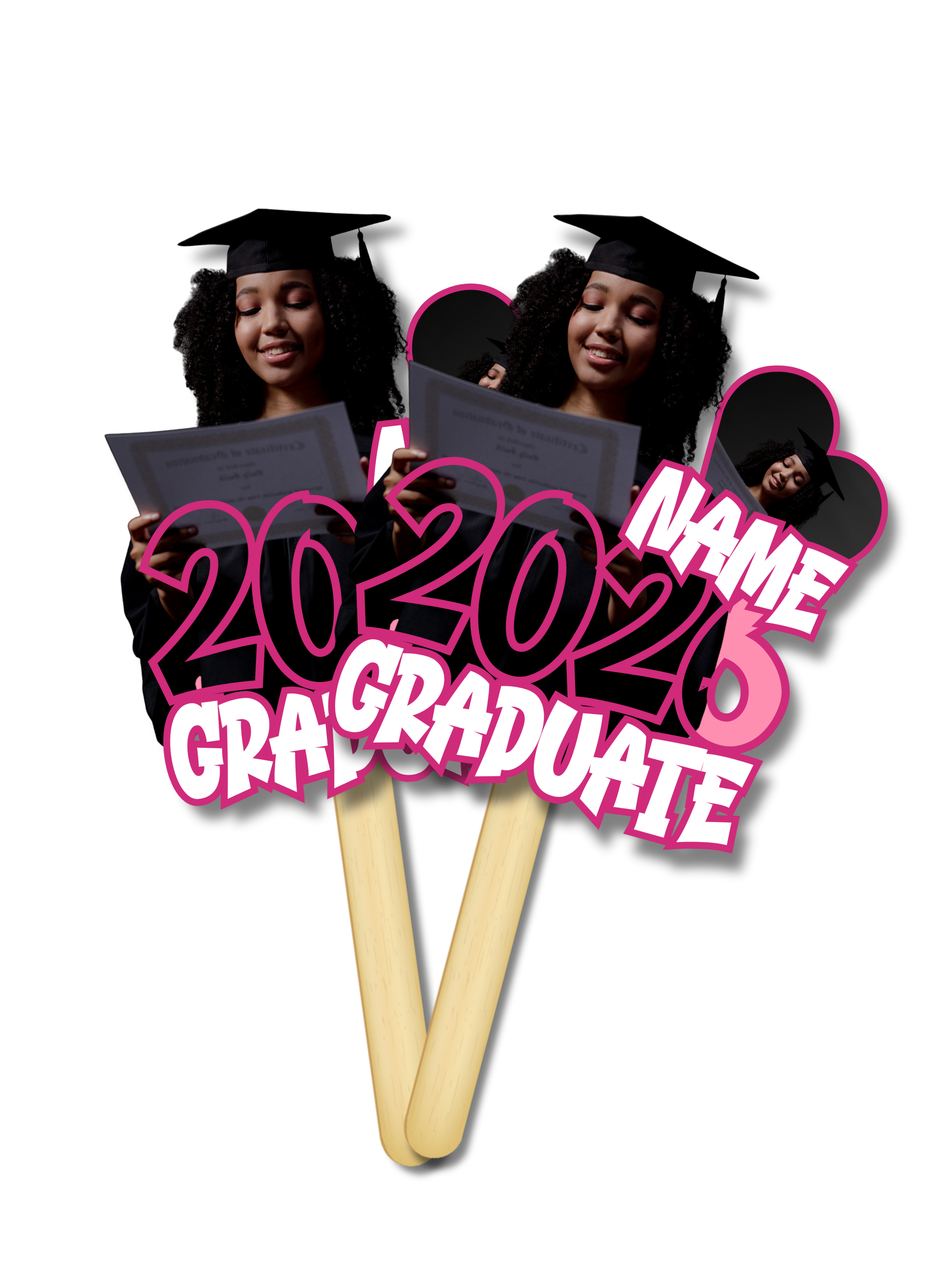 Graduation Fan (Editable Canva Template)