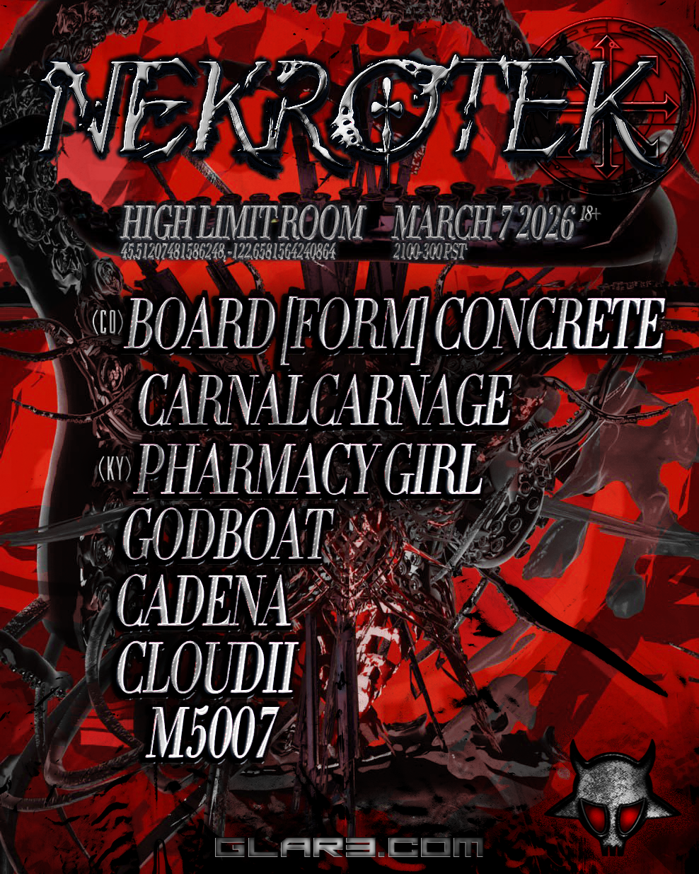 NEKROTEK Event Flyer