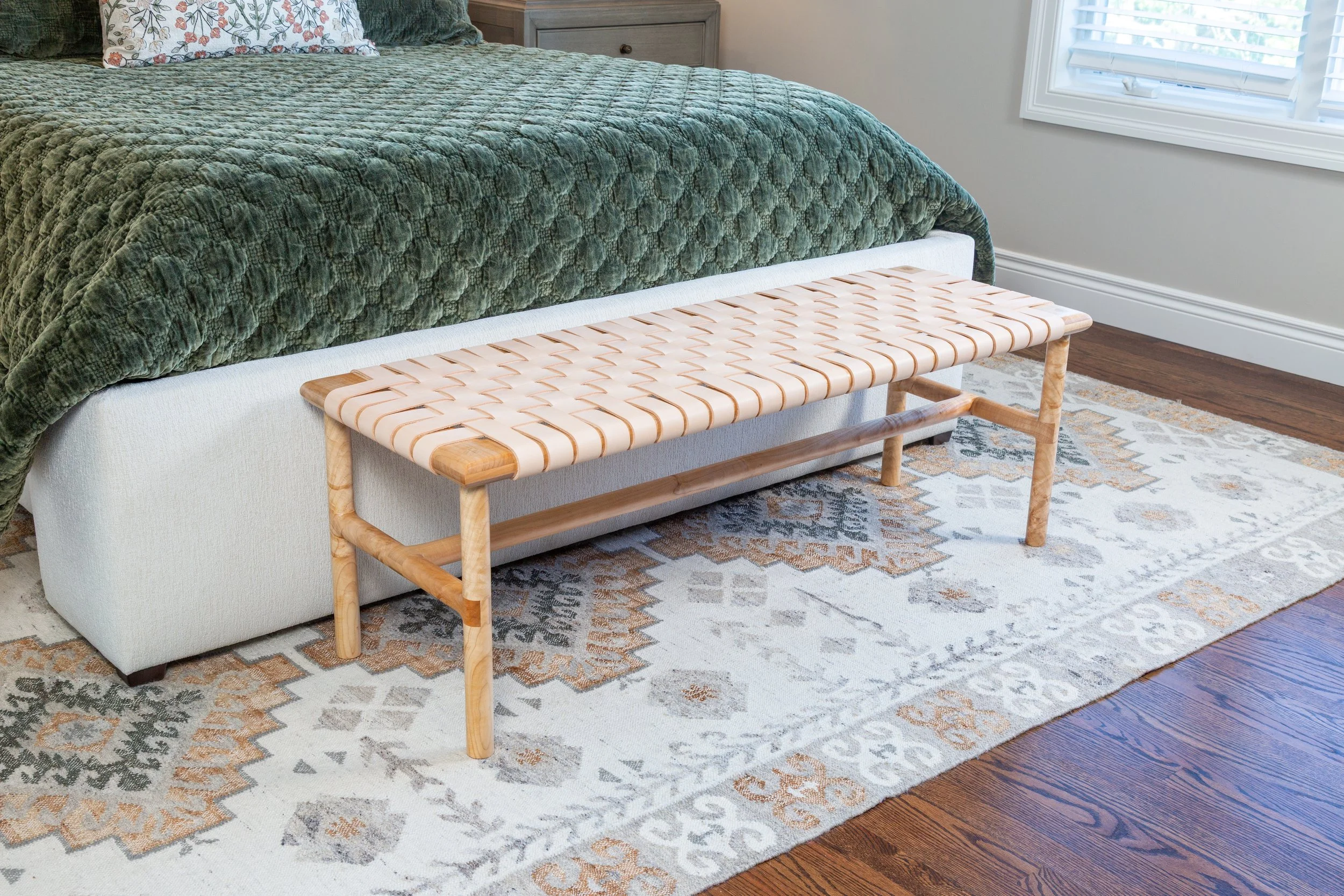 Grace Woven Leather Bench - Maple-2.jpg
