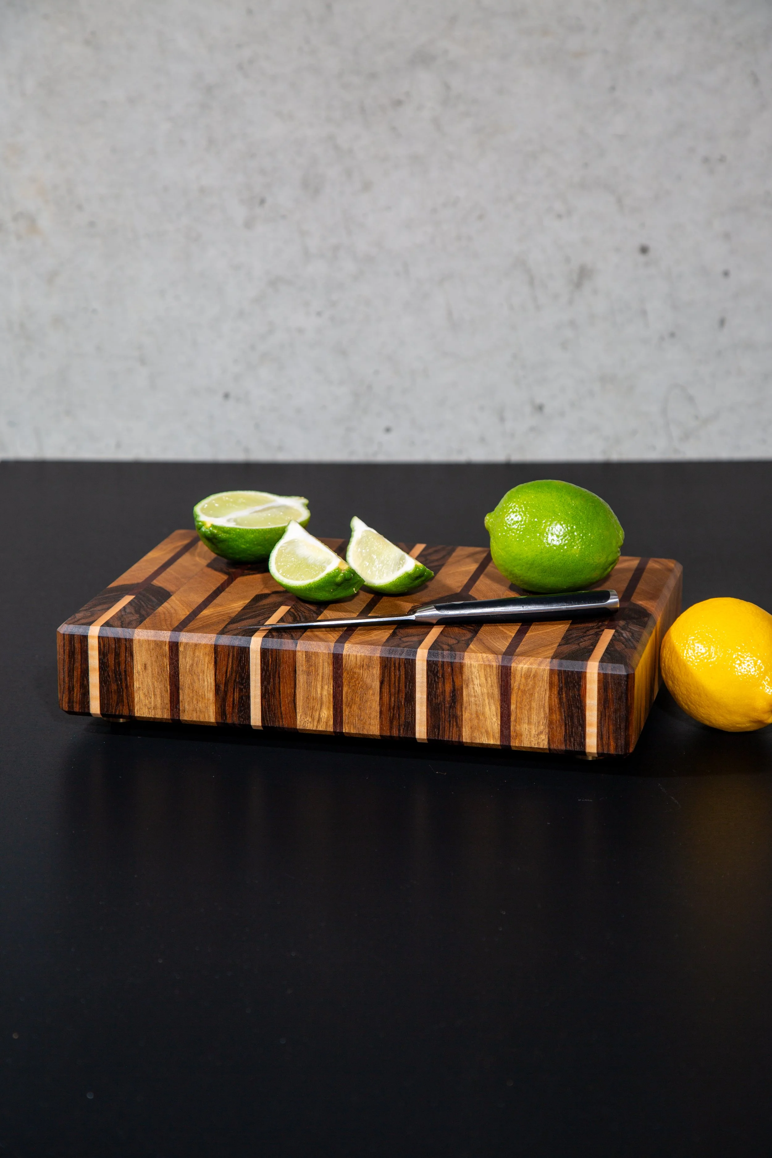 Large Black Limba Bar Board