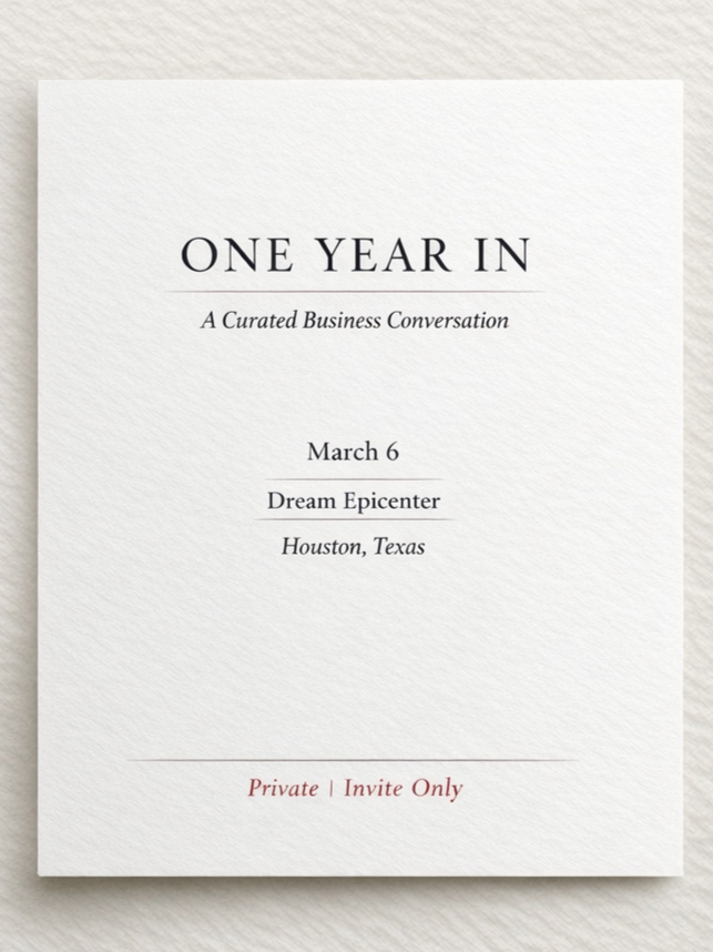 One Year In: A Private Mixer &amp; Conversation at Dream Epicenter