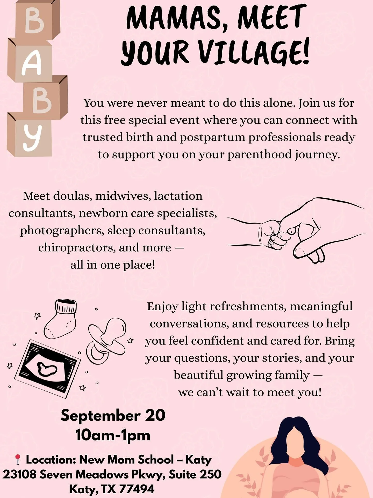 We would love to see you there! 💖
Please feel free to share ✨

#doula #doulaservices #houston #HTXbirthworkers #htxmoms #houstonbirthcommunity #houstonmoms #houstondoula #katy #katydoula #katytx #katytxmoms #bestdoula #bestdoulatraining #birth