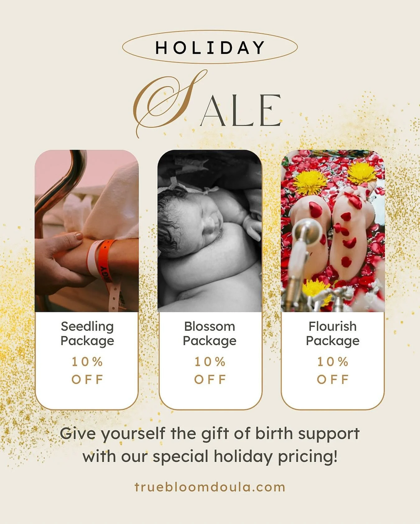✨Holiday special on all birth doula packages!✨
If you&rsquo;ve been considering doula support for your pregnancy, now is the perfect time. My prices will be increasing next year, so don&rsquo;t miss this opportunity! Offer ends 12/31
A small deposit 